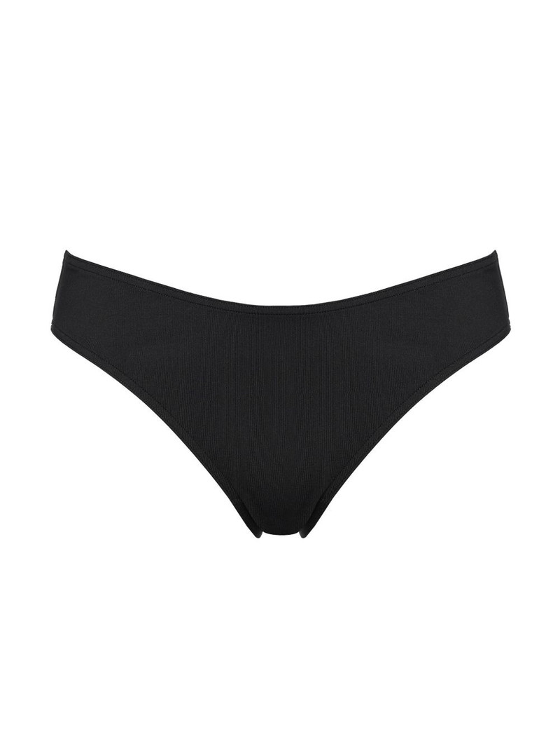 Organza bow-detail high-cut briefs 1