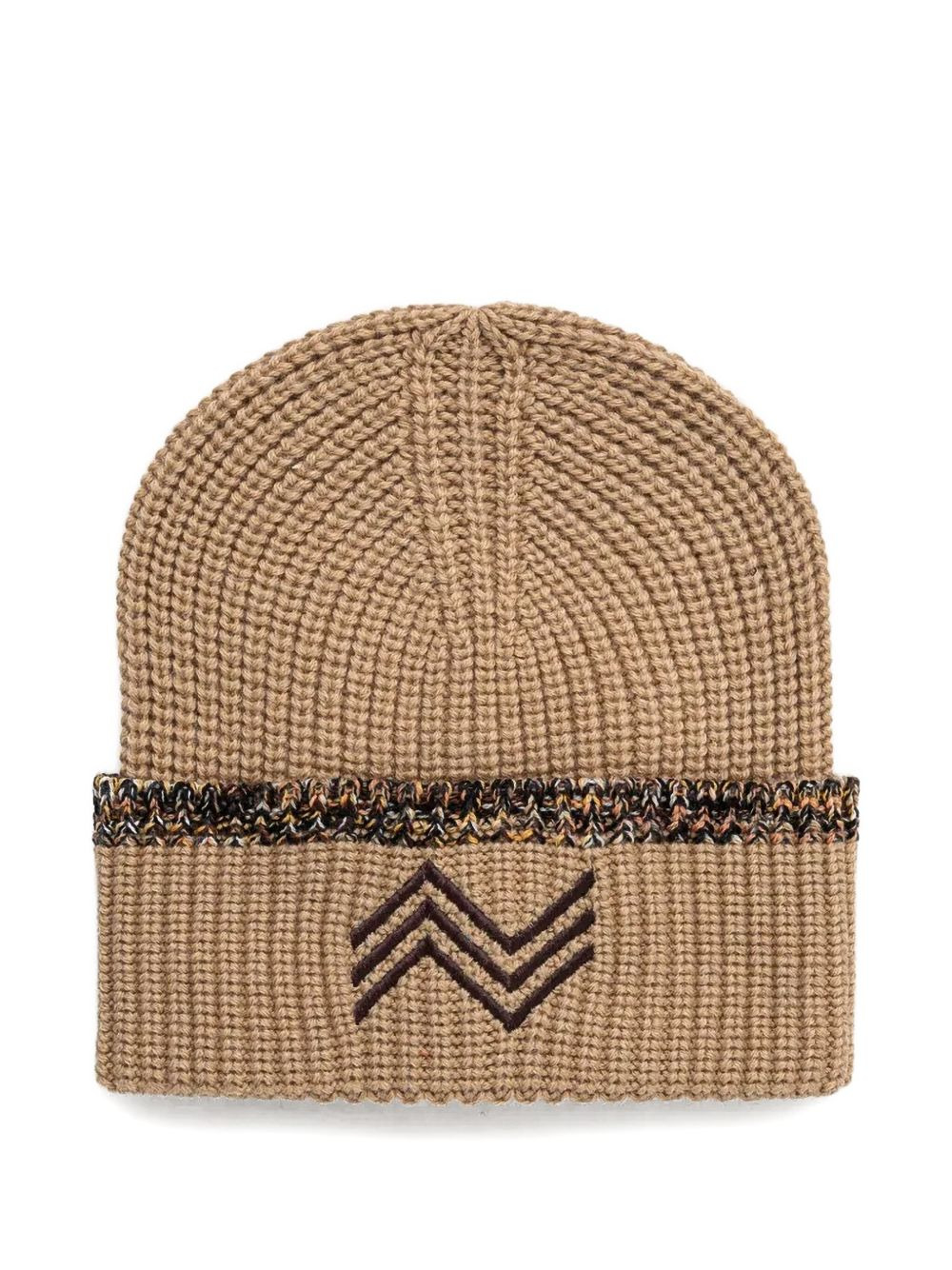 ribbed wool beanie - 1
