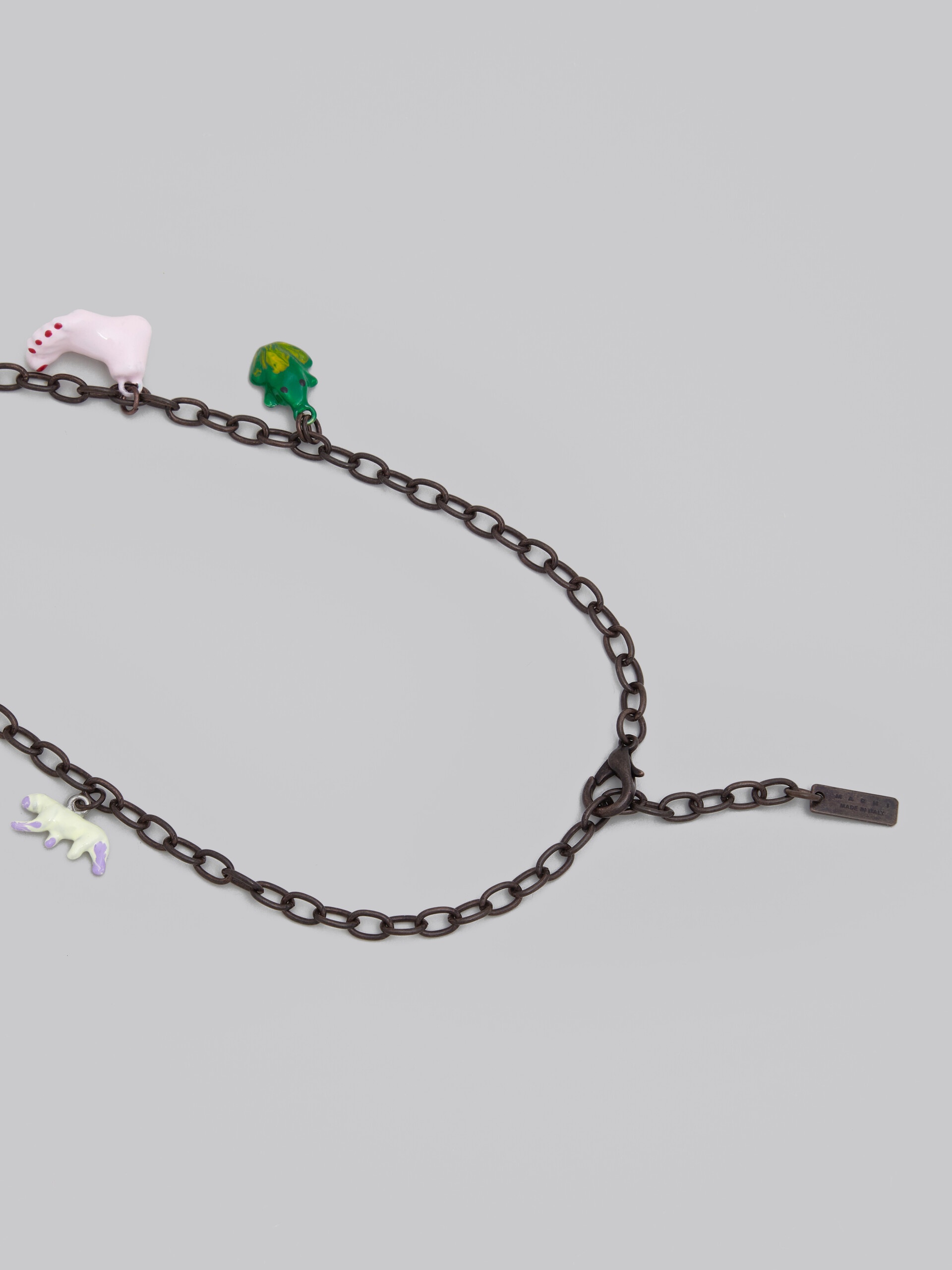 MARNI X NO VACANCY INN - NECKLACE WITH GREEN PINK AND YELLOW PENDANTS - 3