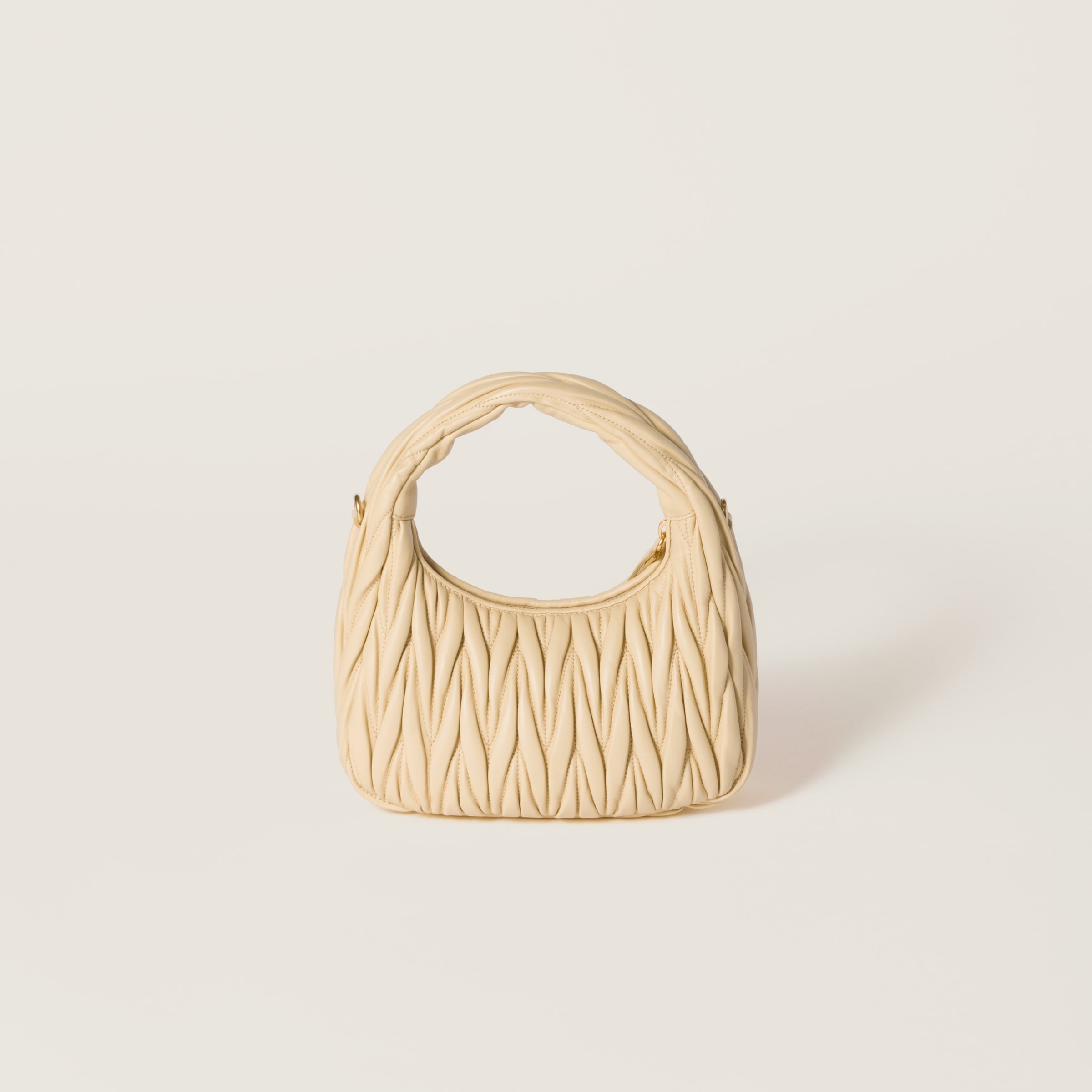 Wander matelassé nappa leather hobo bag - 3