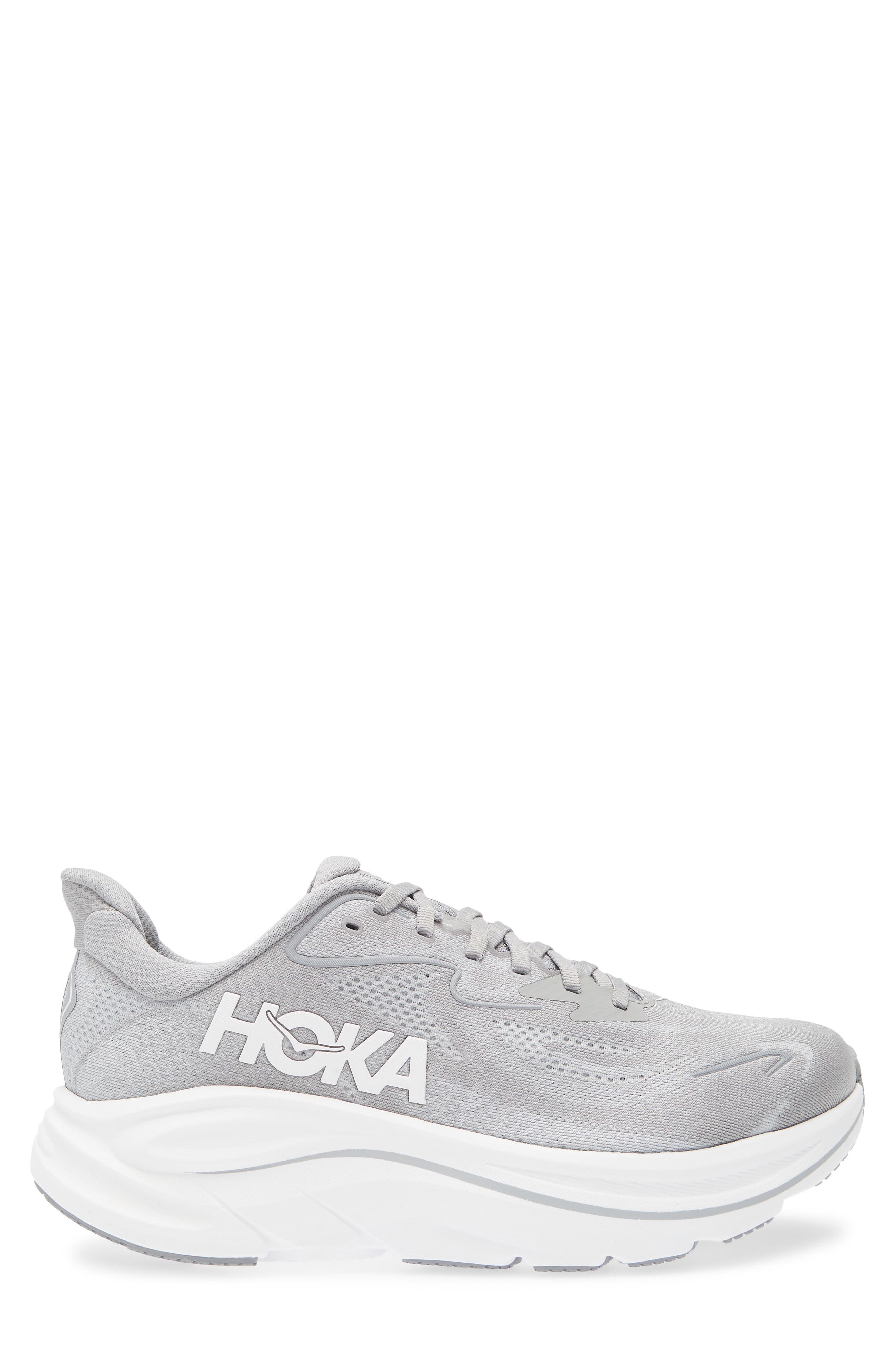 HOKA Clifton 10 Running Shoe in Stellar Grey /Stardust at Nordstrom - 3