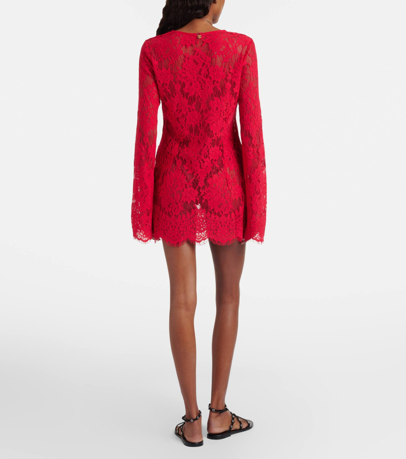 Millie cotton and brocade lace minidress 3
