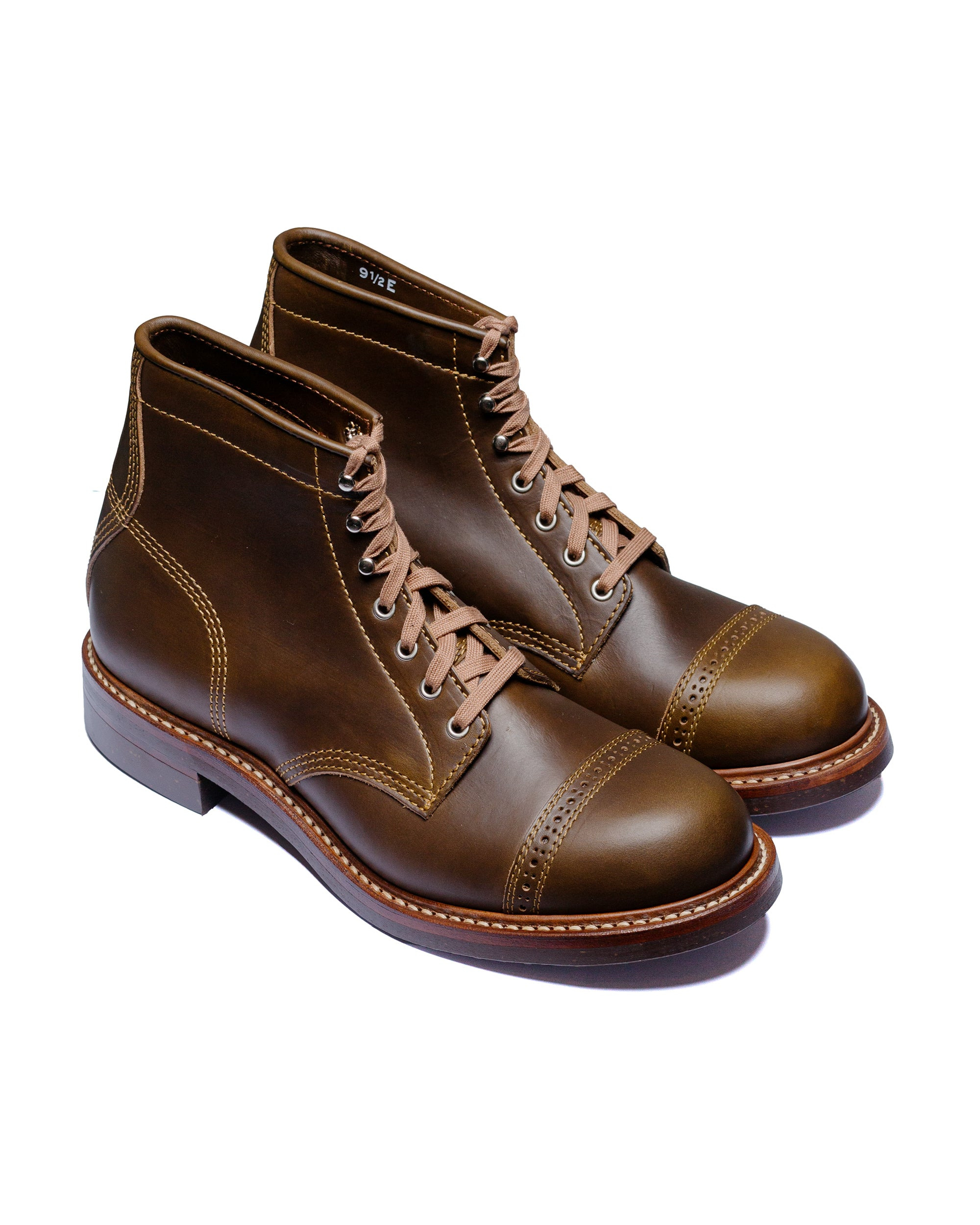 Combat Boots Horween Leather CXL Dark Olive - 2