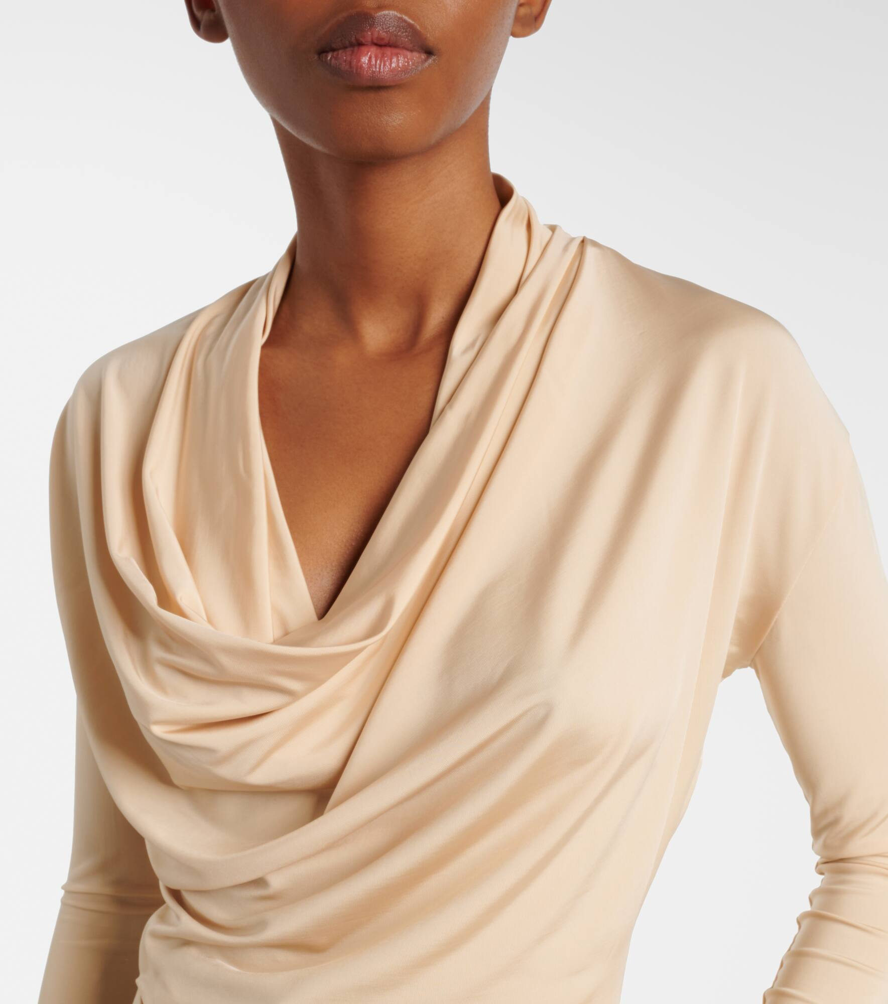 Fina draped jersey top - 4