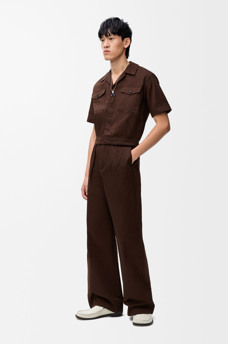 Loewe Pleated trousers in cotton outlook