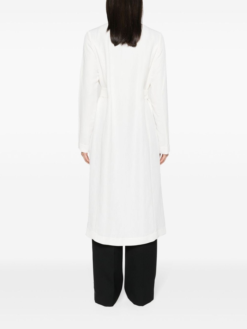 spread-collar belted coat 4