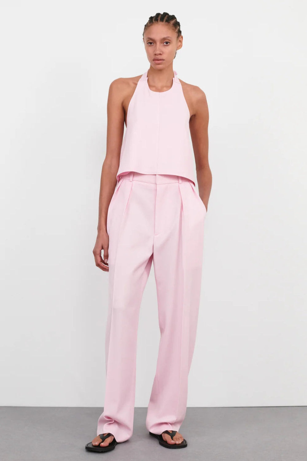 Backless Halter Top Blush - 1