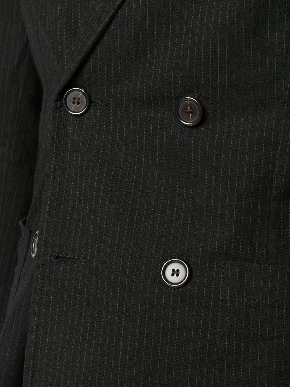 Manor pinstriped double-breasted jacket - 5