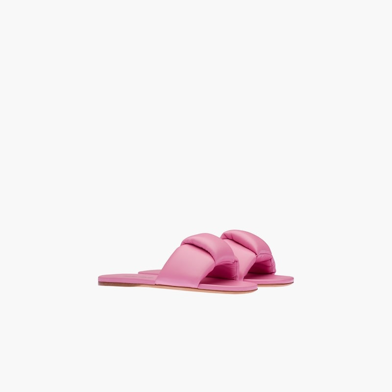 Miu Miu Nappa leather slides outlook