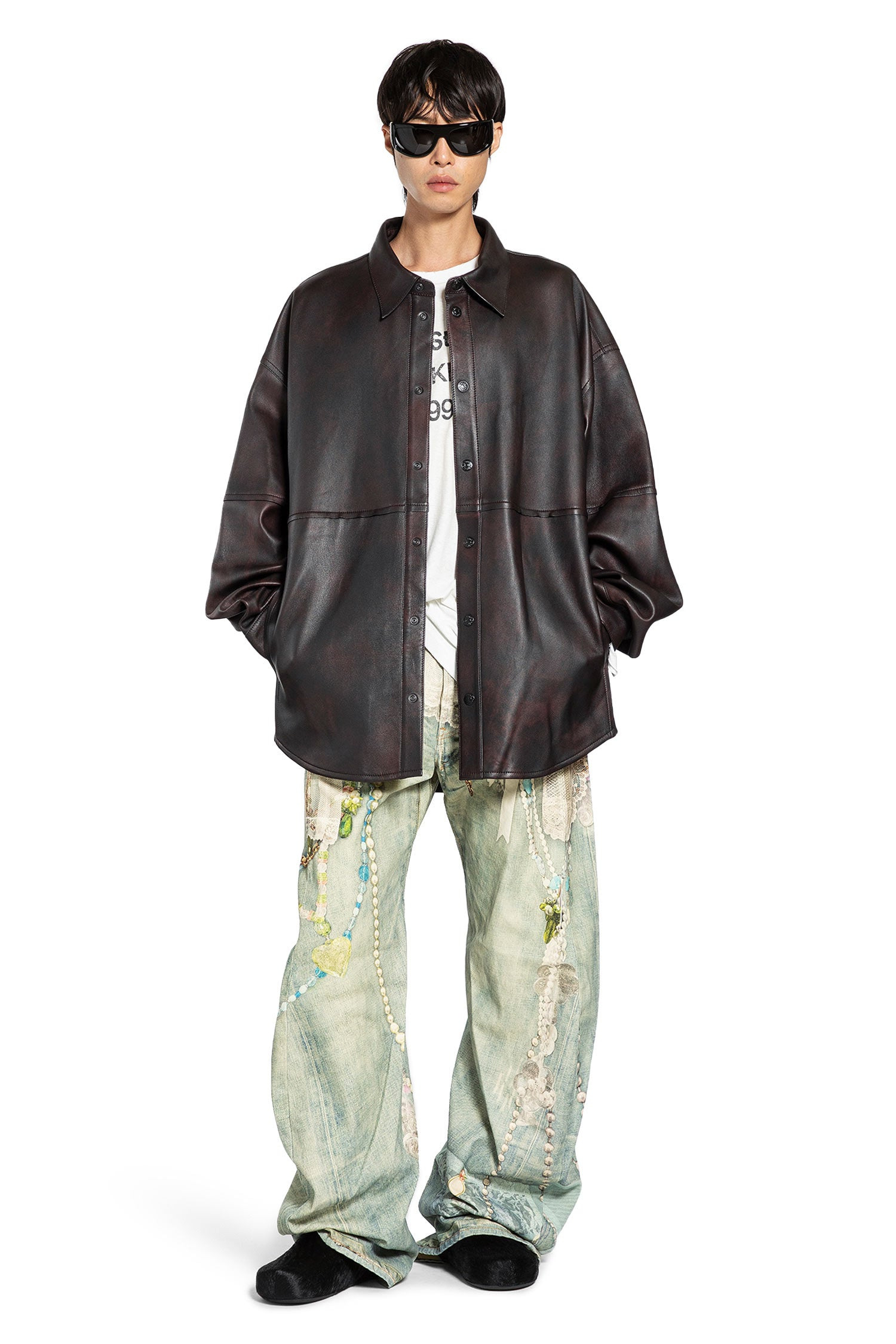 Leather Shirt Jacket - 6