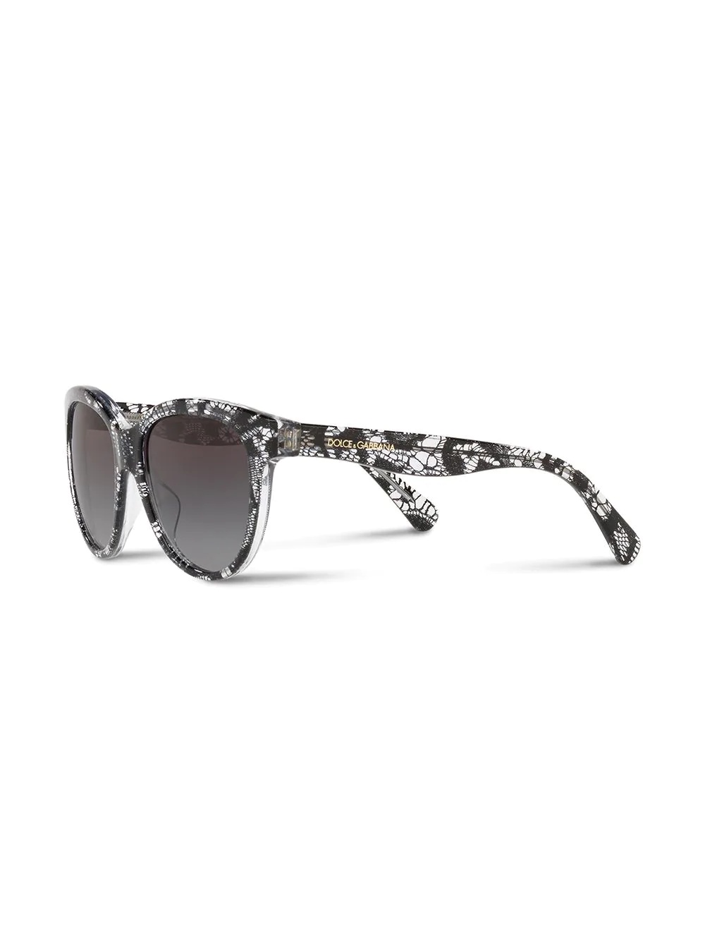 lace-effect cat-eye sunglasses - 2