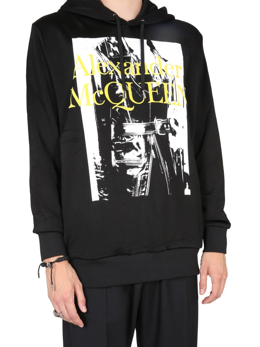 Alexander Mcqueen Men Sweatshirt With Atelier Print - 4