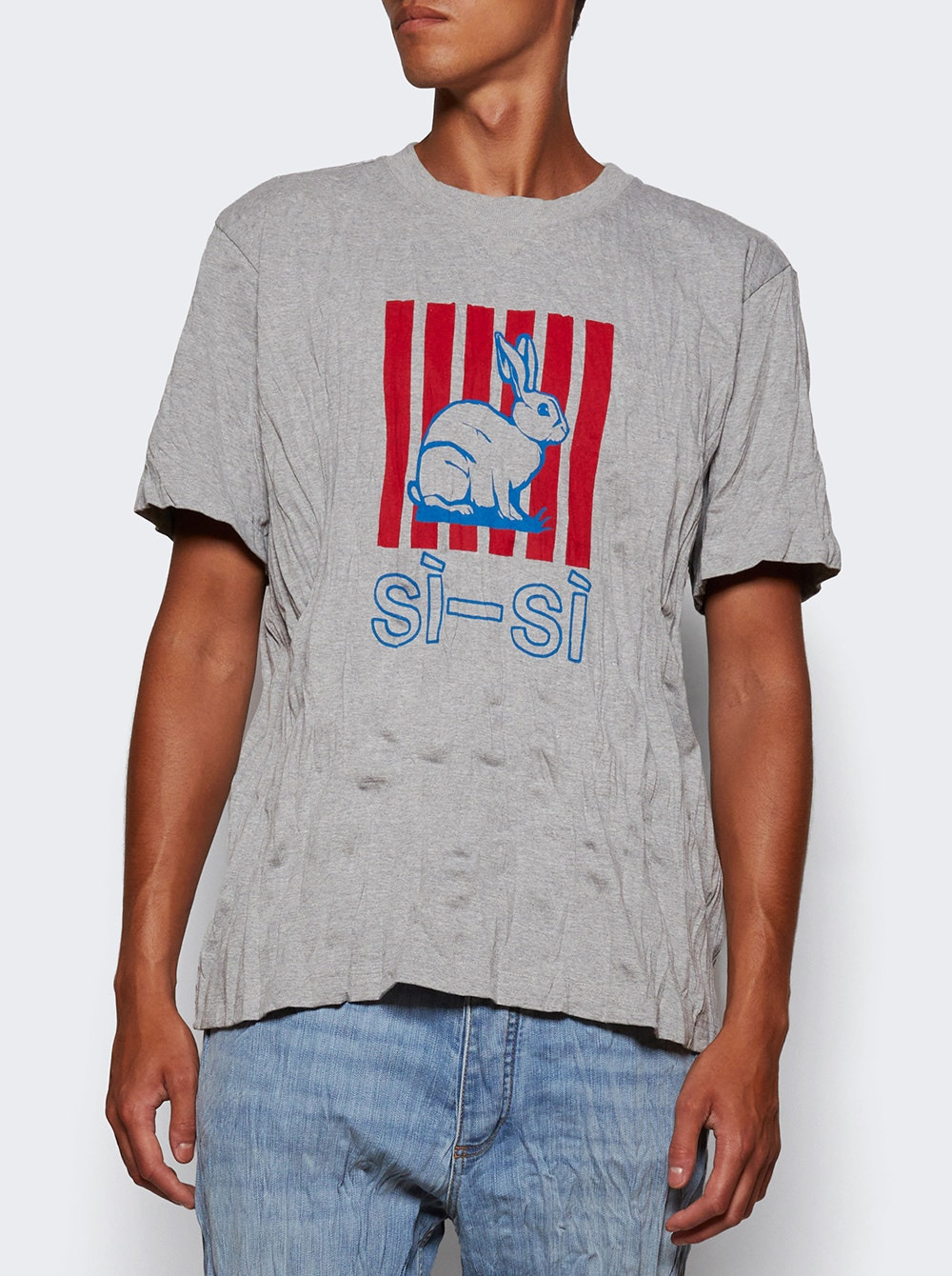 Crushed Tee Light Grey Melange - 2