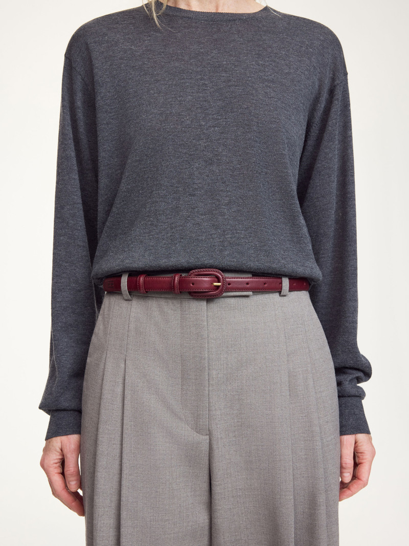 BY MALENE BIRGER Salio leather belt outlook