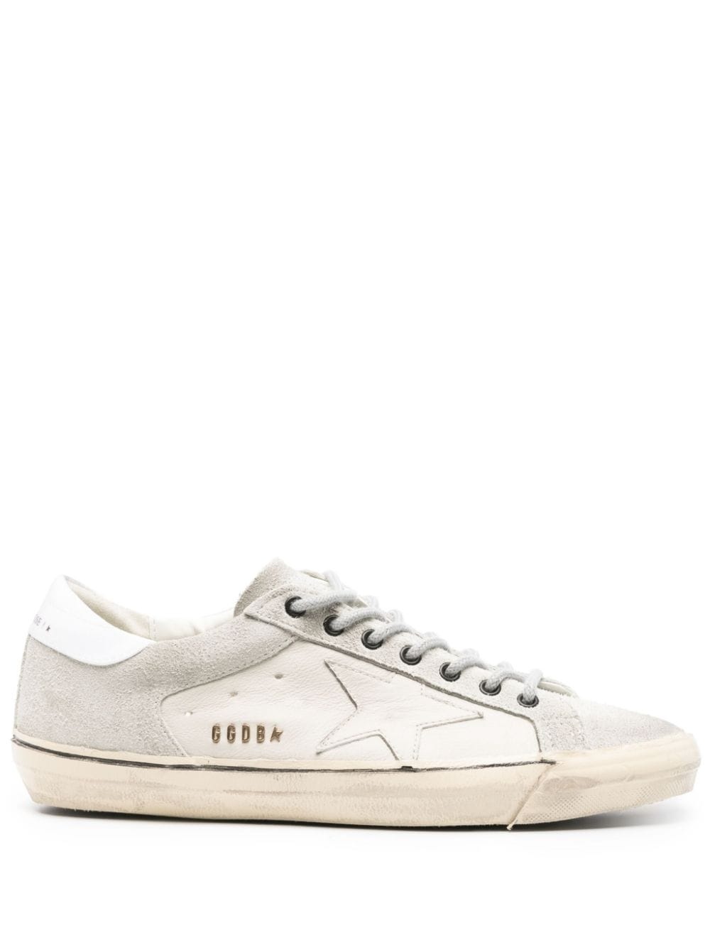 Super-Star distressed leather sneakers - 1