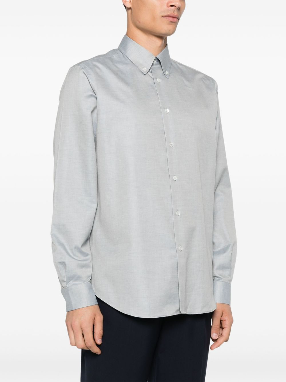 button-down cotton shirt - 3