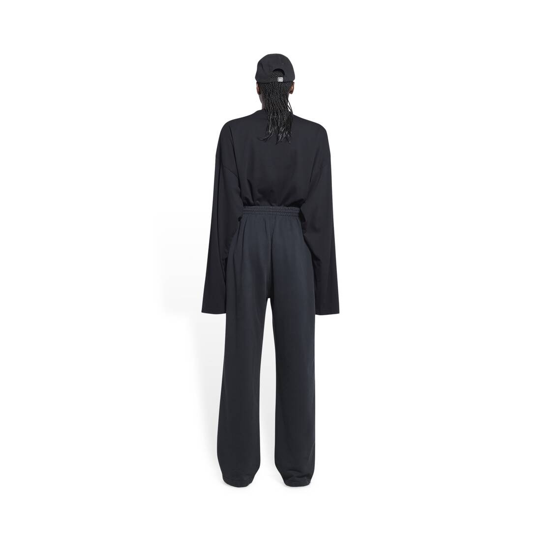 Women's Political Campaign Jogging Pants in Black - 4