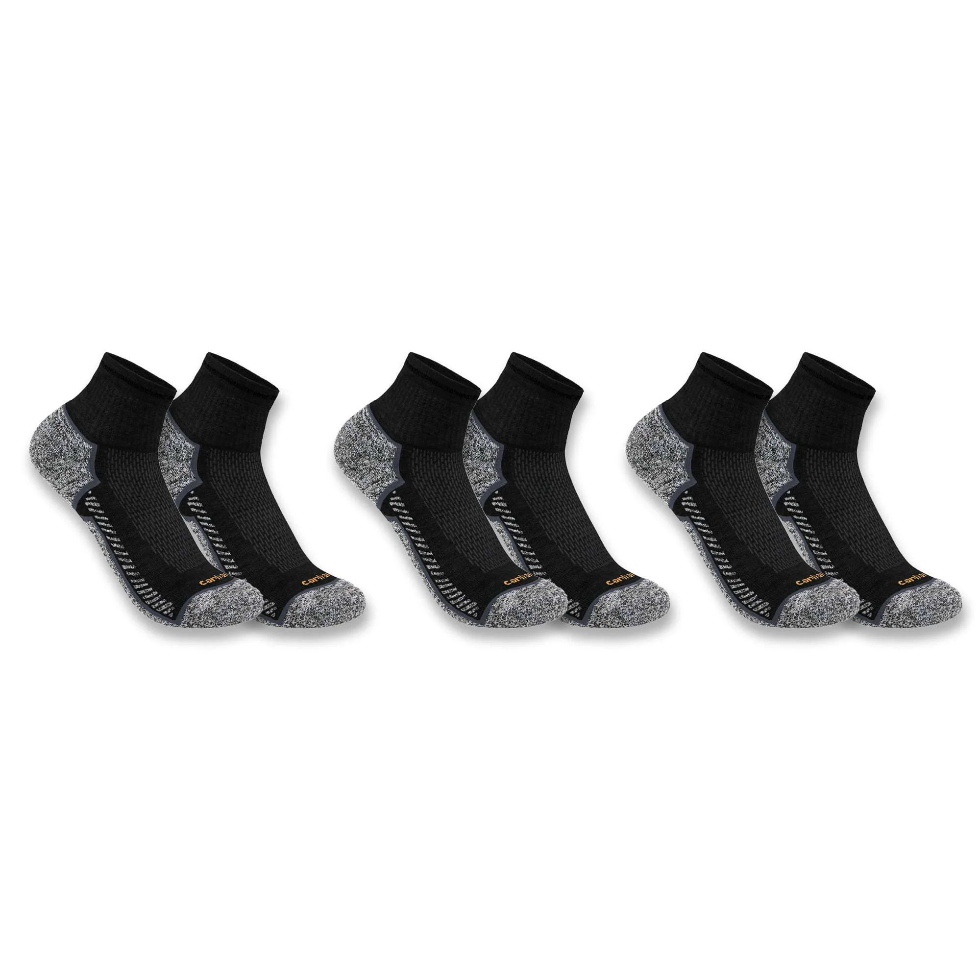 Carhartt Force® Midweight Quarter Sock 3-Pack - 1