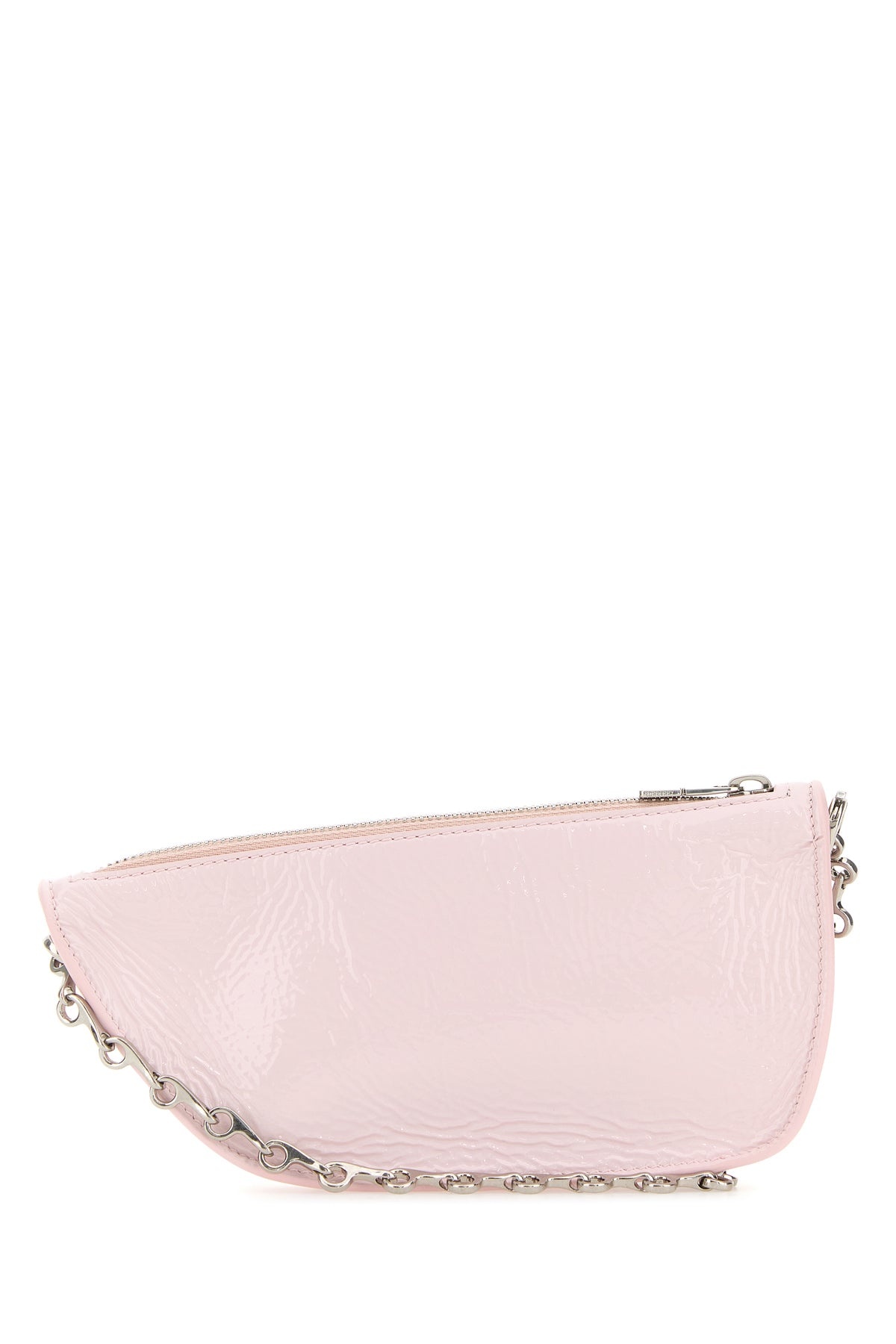 Pastel pink leather micro Shield shoulder bag - 3