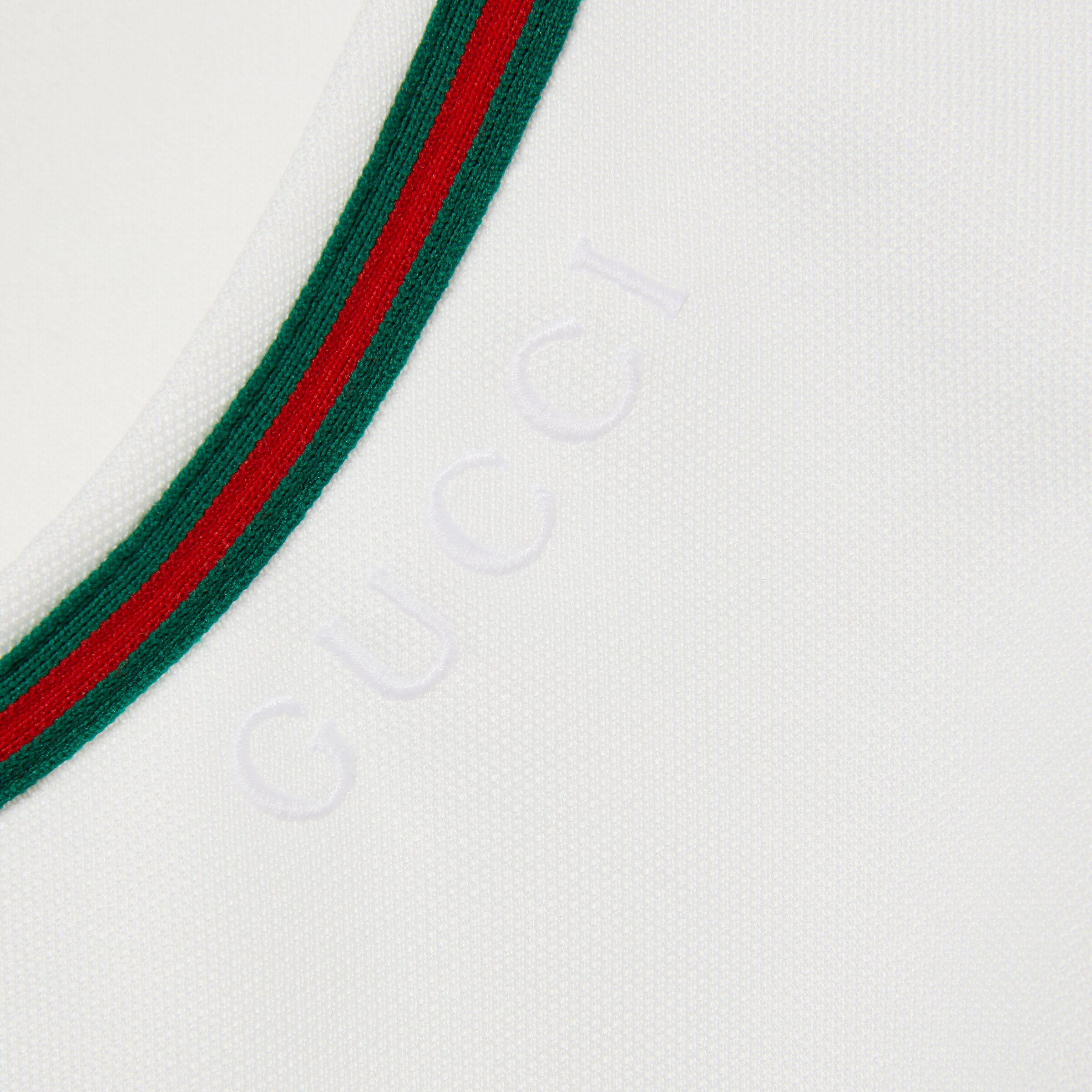 Short technical jersey dress with Web - 7