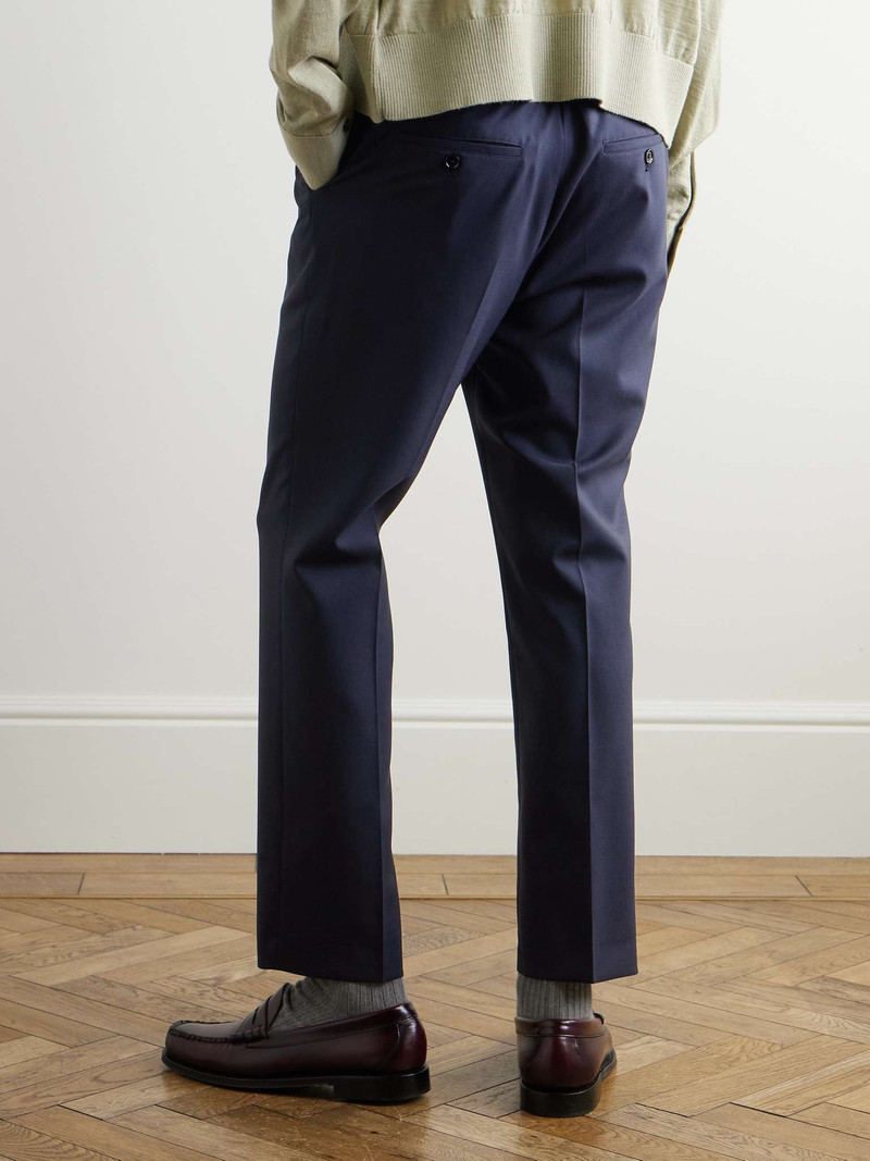 Tapered Virgin Wool Trousers 4