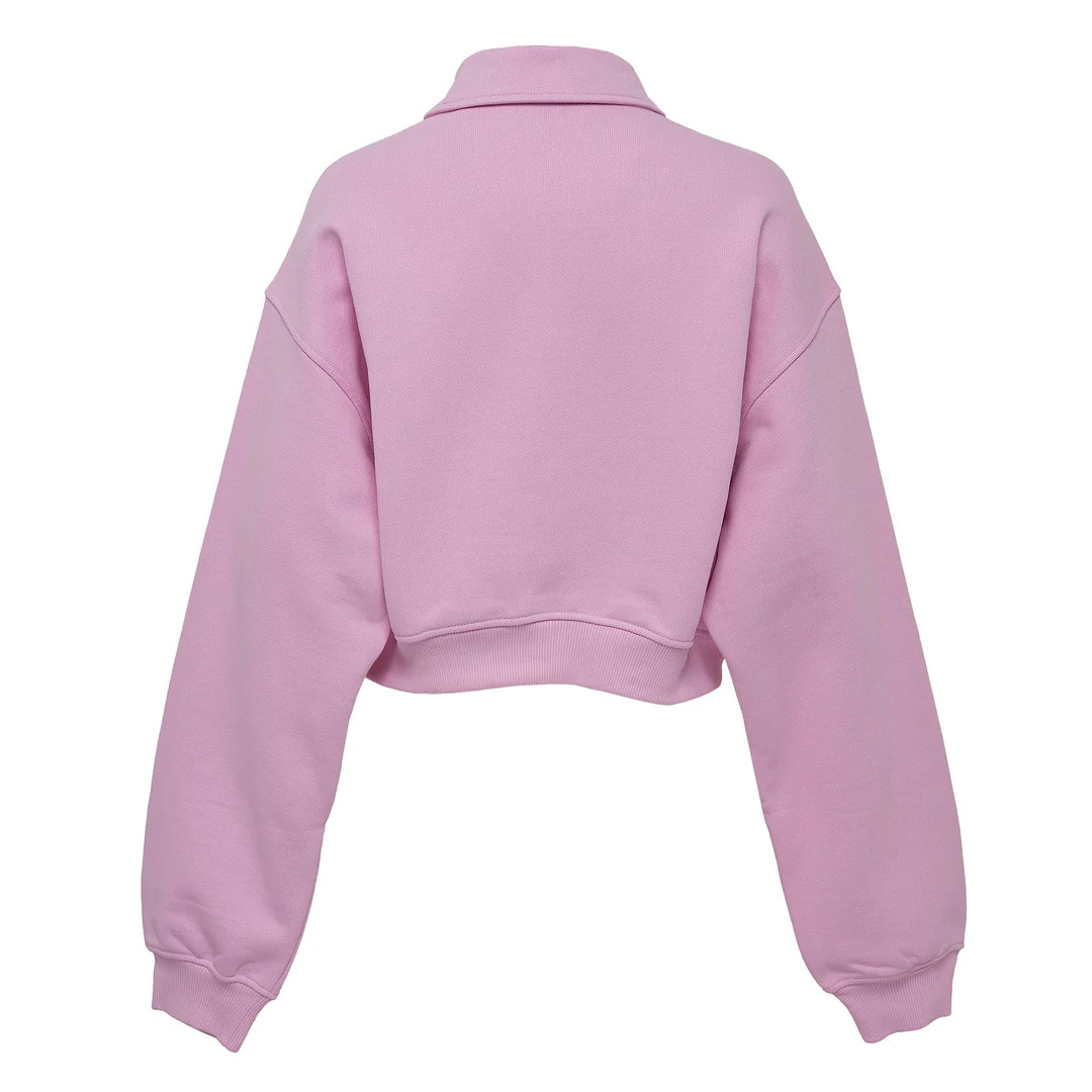 Red Rabbit Half Zip Collar Sweatshirt - 2