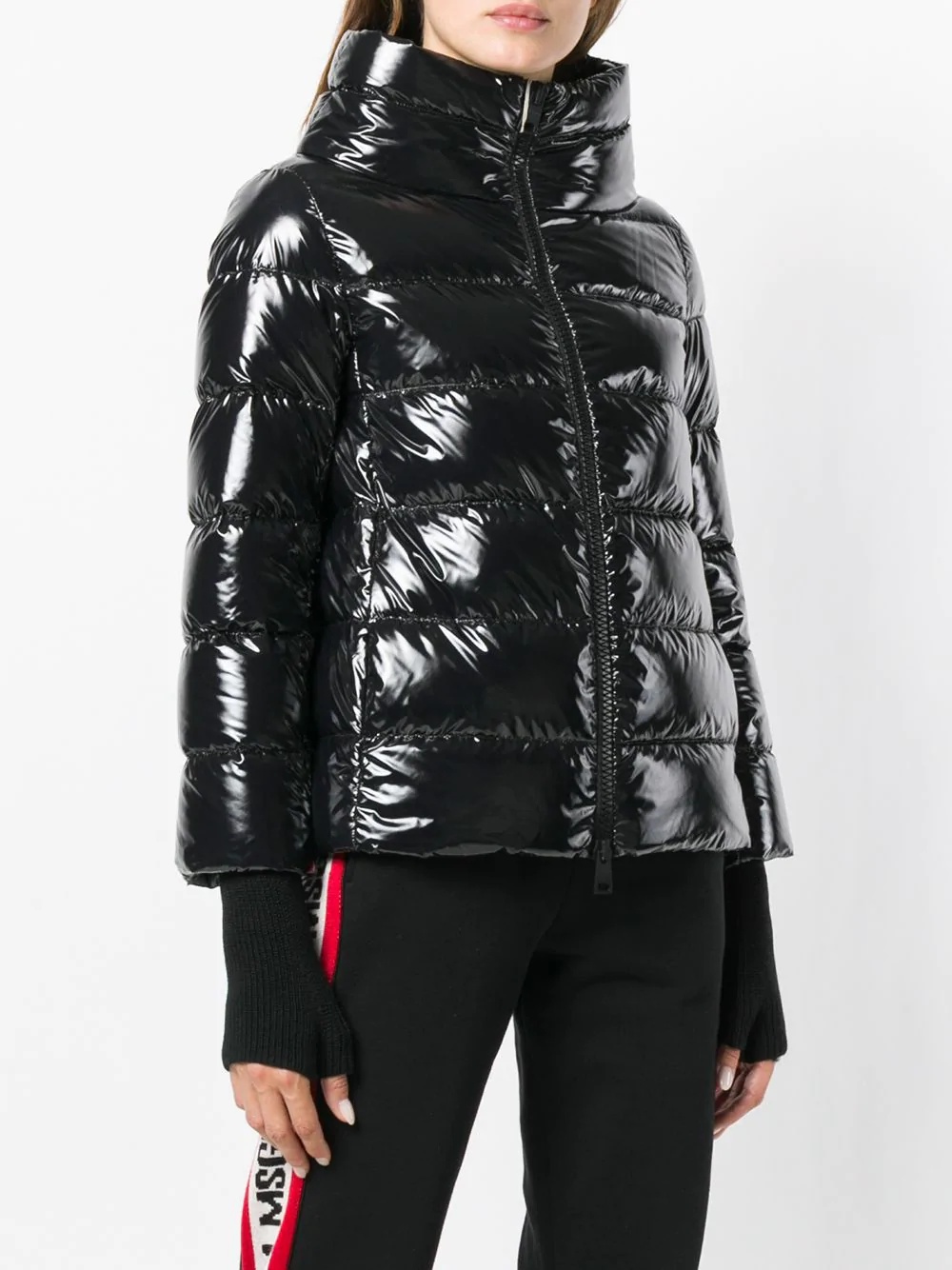 shiny padded coat - 3