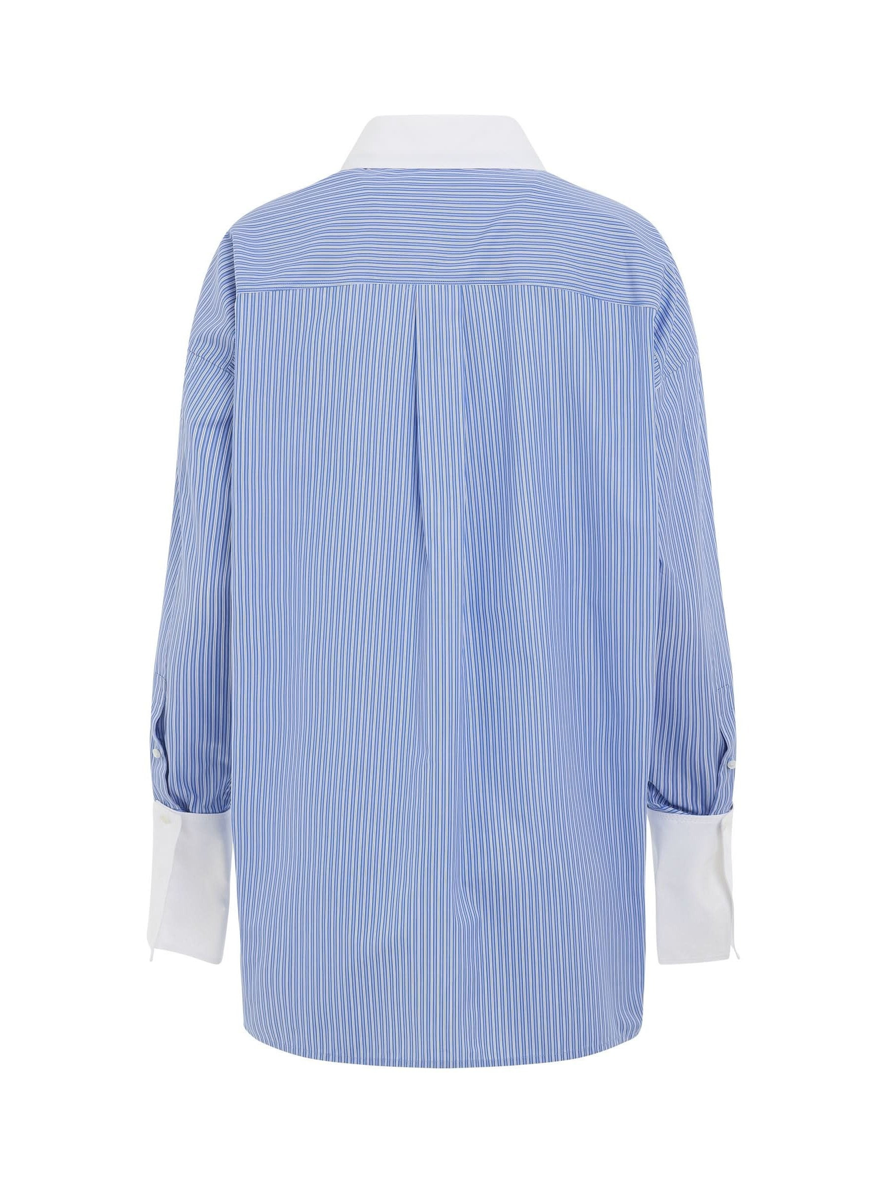 Stripe Long Shirt in Blue/White - 4