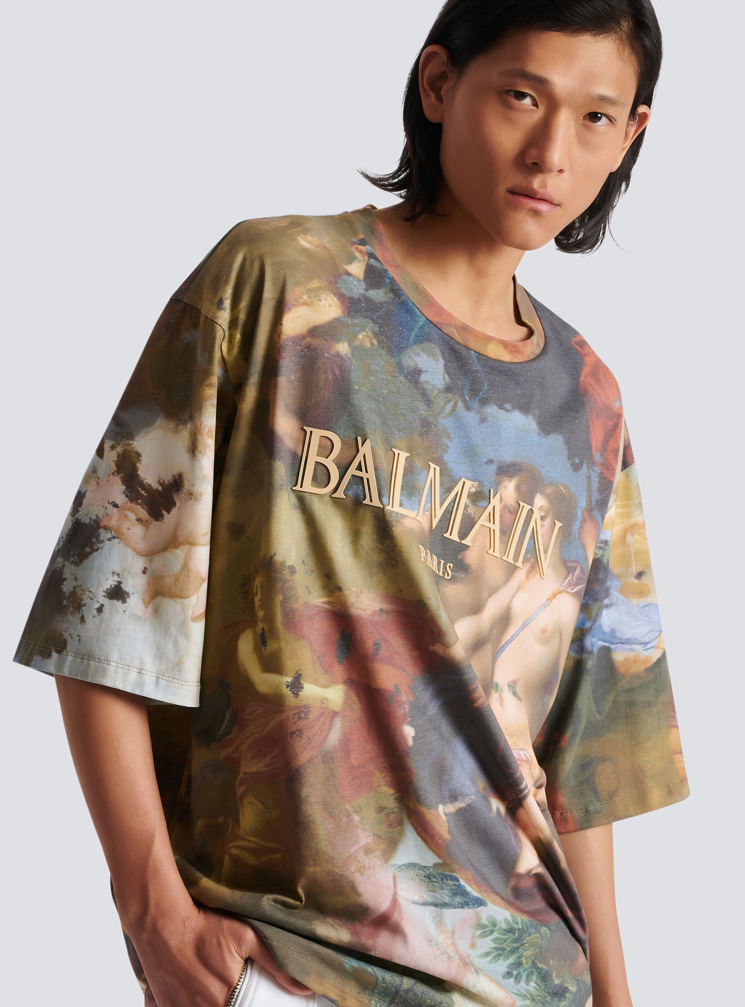 Oversized Pastel print T-shirt - 6