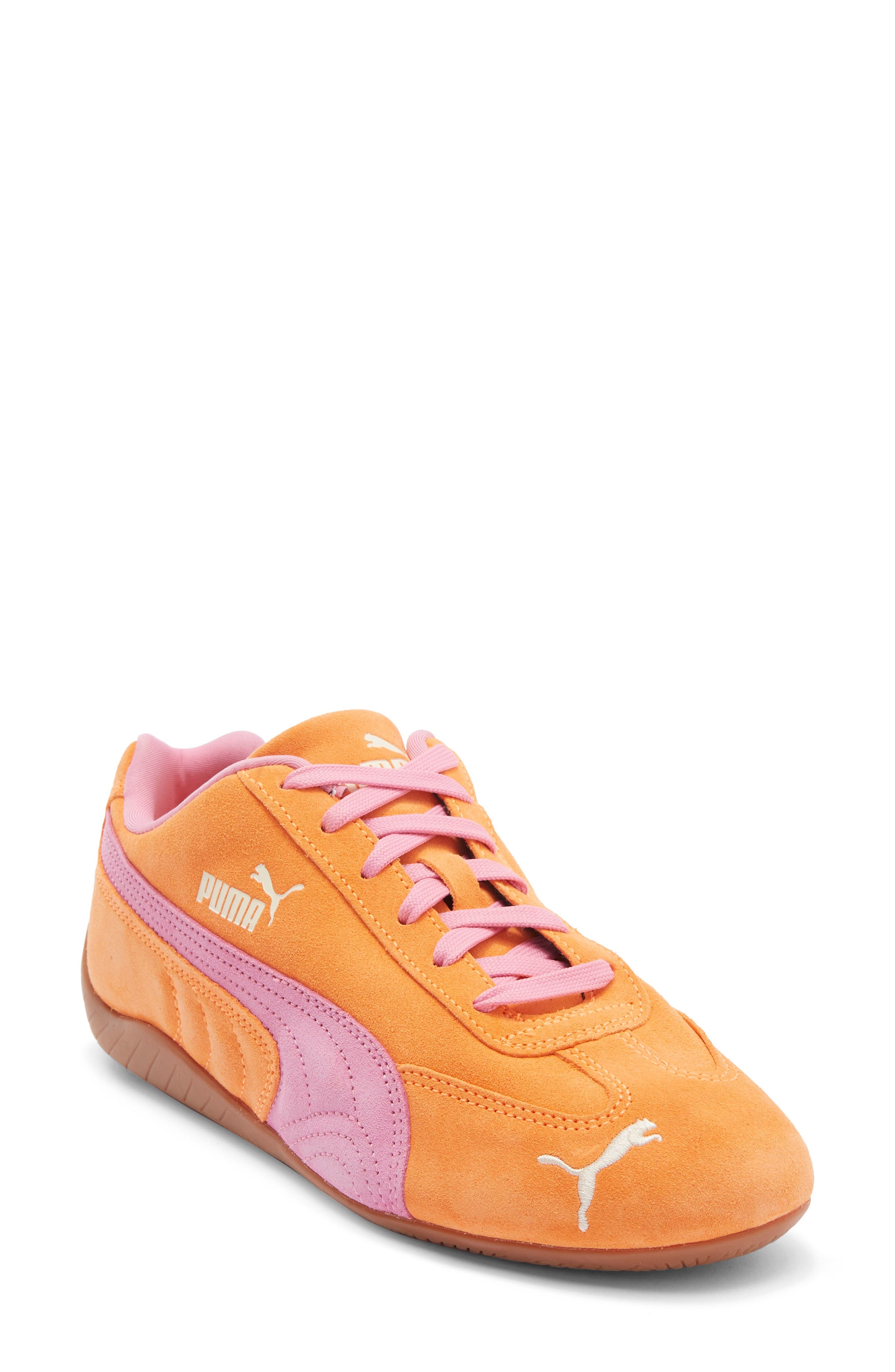 PUMA Speedcat OG Sneaker in Orange Glo-Poised Pink at Nordstrom - 1