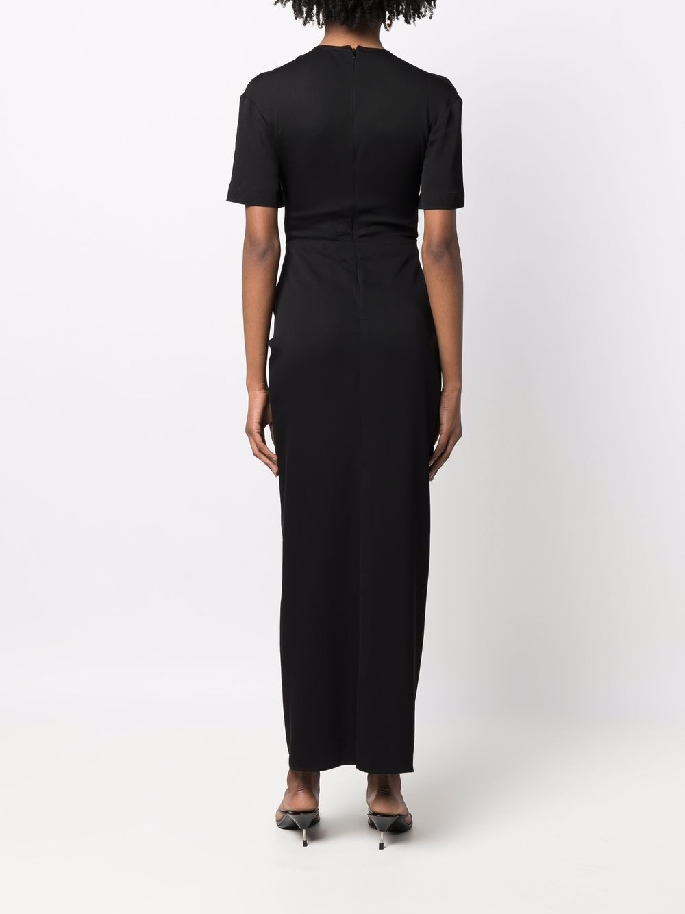ruched panelled T-shirt dress - 4