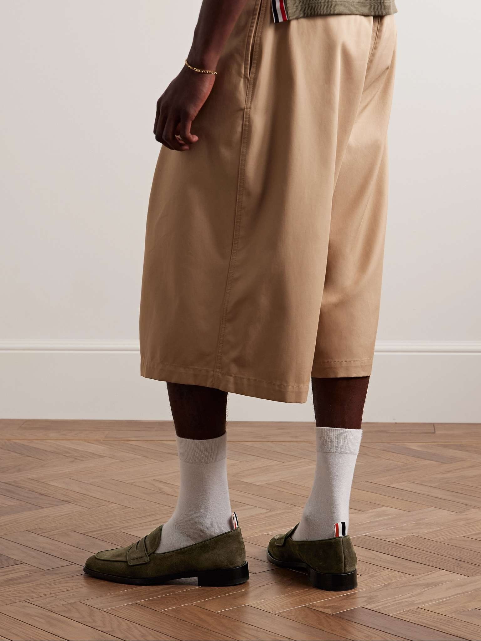 Thom Browne Varsity Suede Penny Loafers | REVERSIBLE