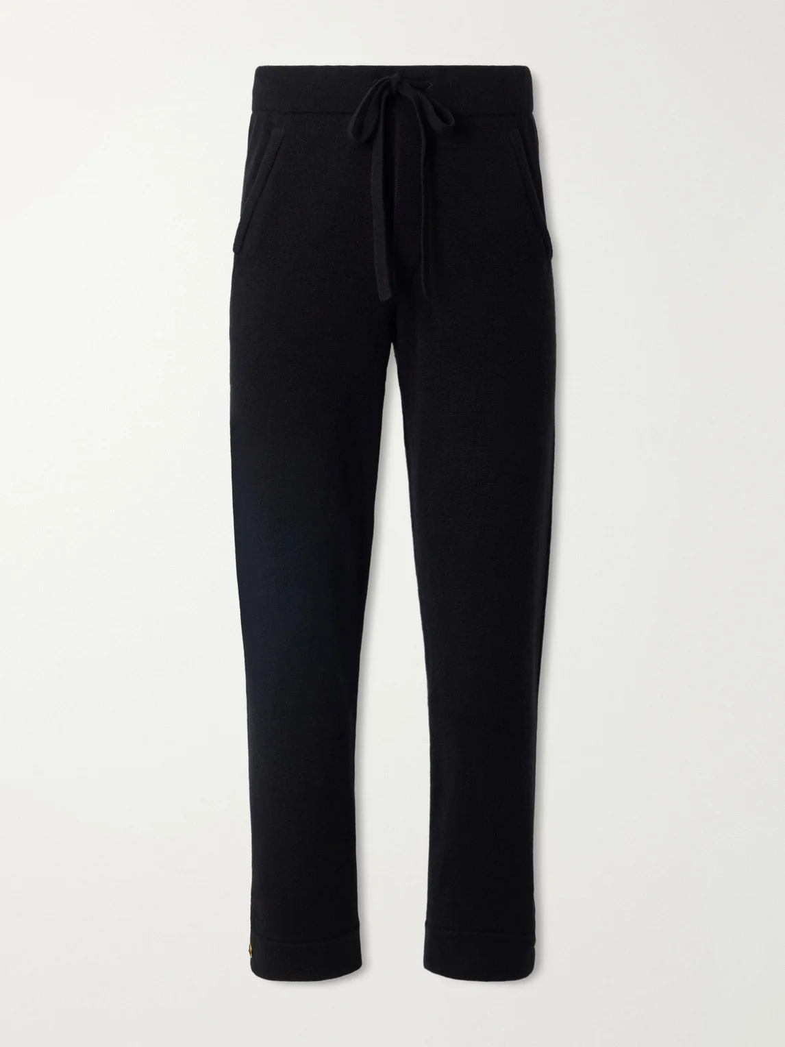 Straight-Leg Cashmere Drawstring Trousers - 1