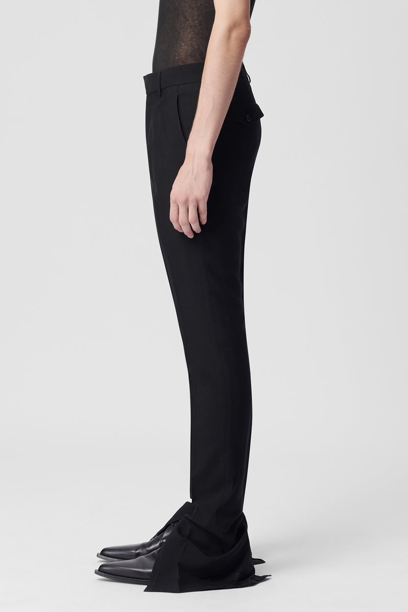 Delis Skinny Fit Trousers With Slit - 2