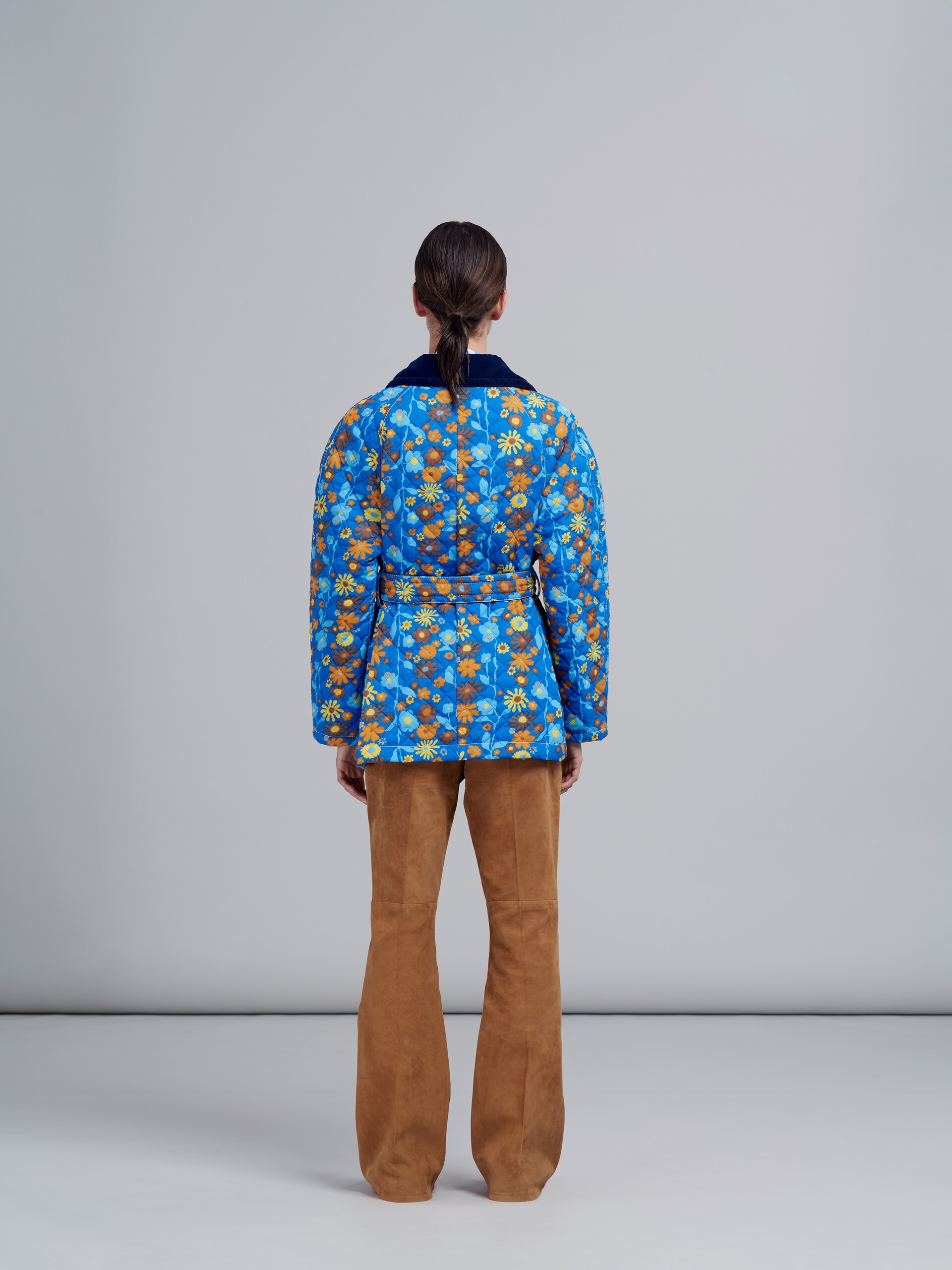VERTICAL GARDEN PRINT NYLON JACKET - 3
