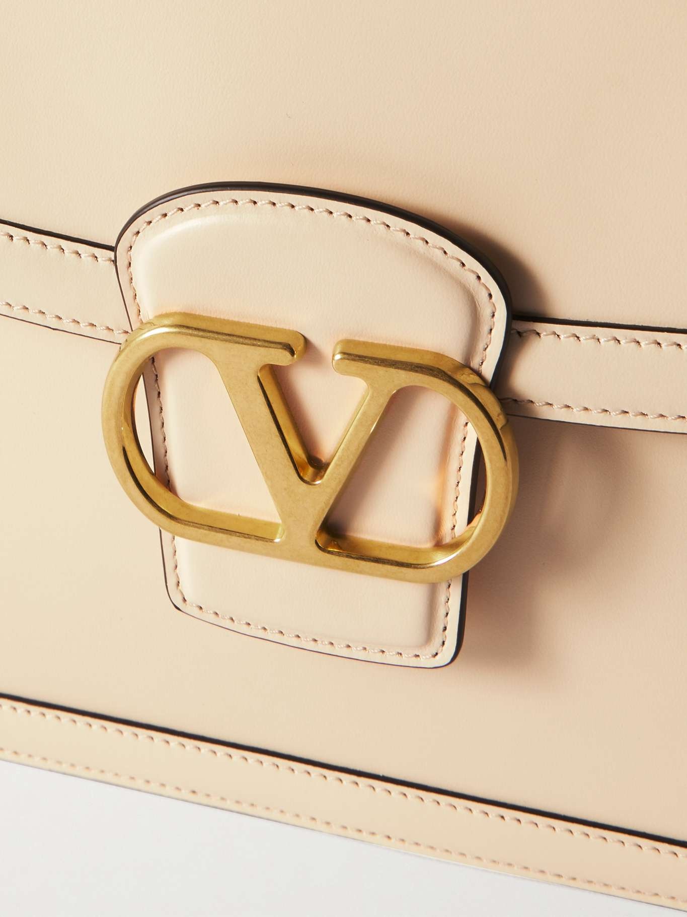 9-to-5 leather shoulder bag Off-white - 4