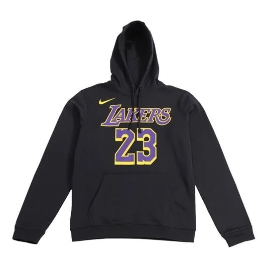 Nike lakers LeBron James Basketball Sports Fleece Lined Pullover Black AV0401-010 - 1