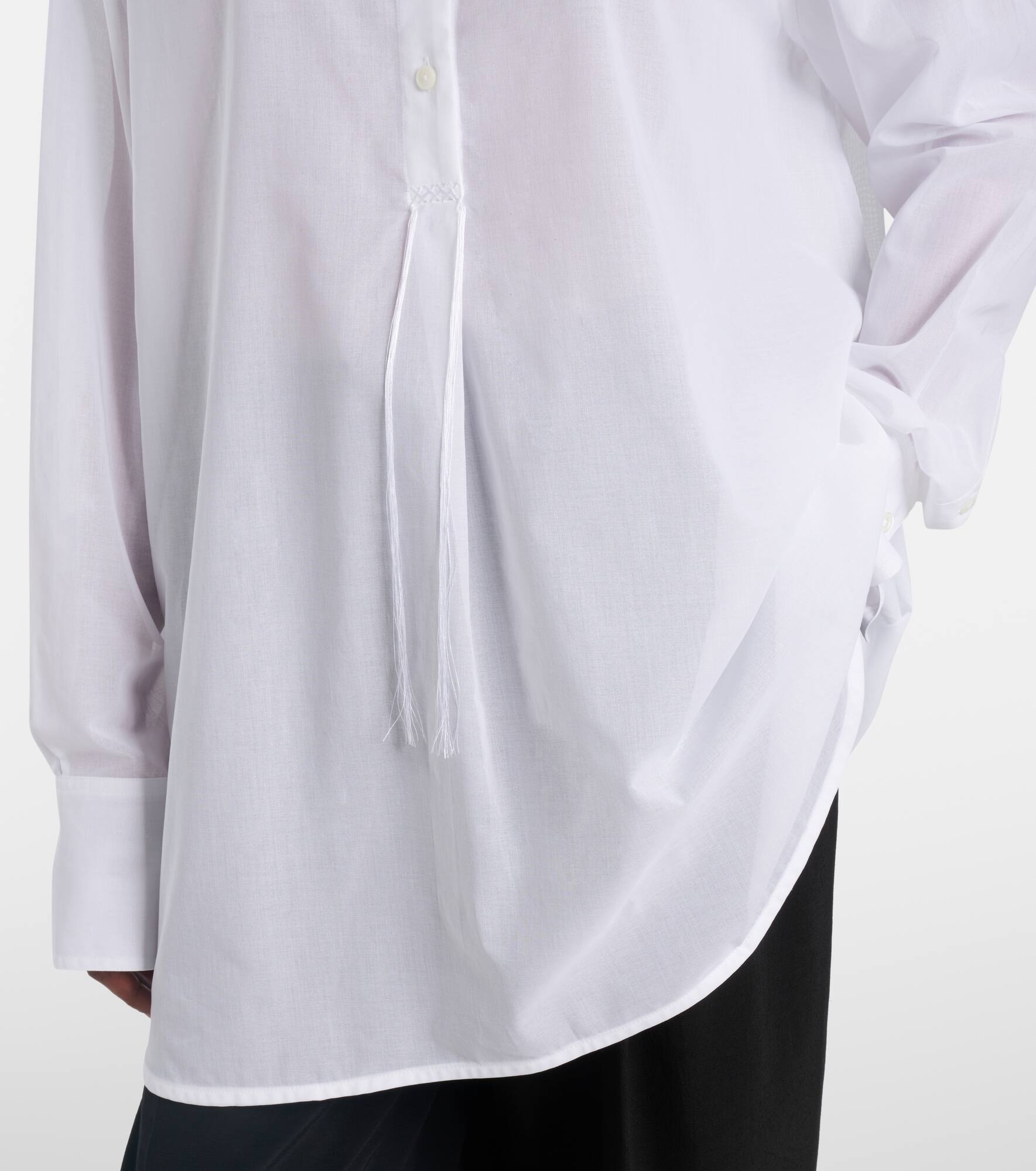 Oversized cotton voile shirt - 6
