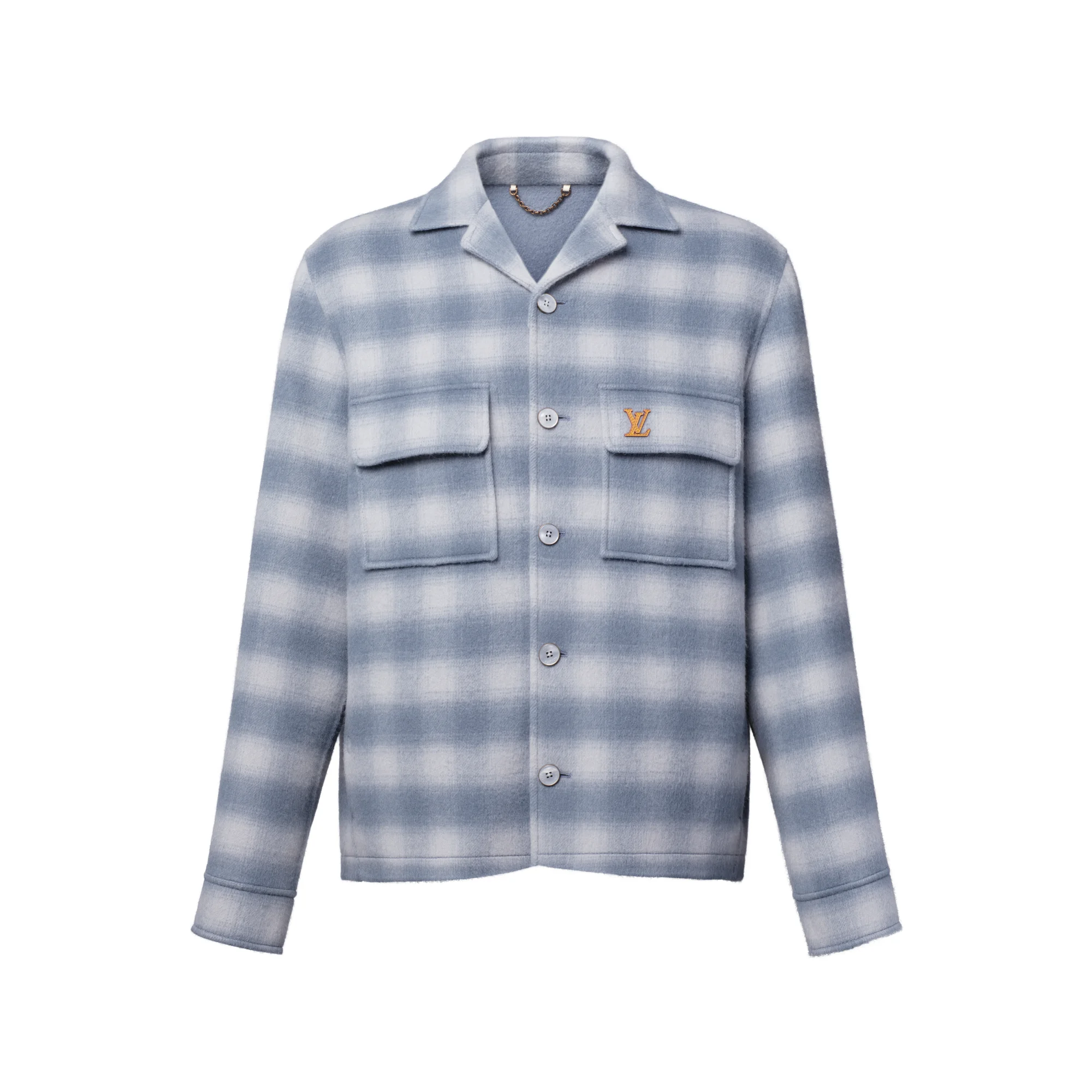 Double Face Damier Plaid Overshirt - 1