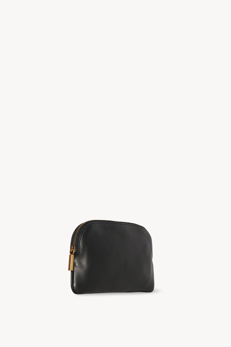 The Row EW Circle Pouch in Leather outlook