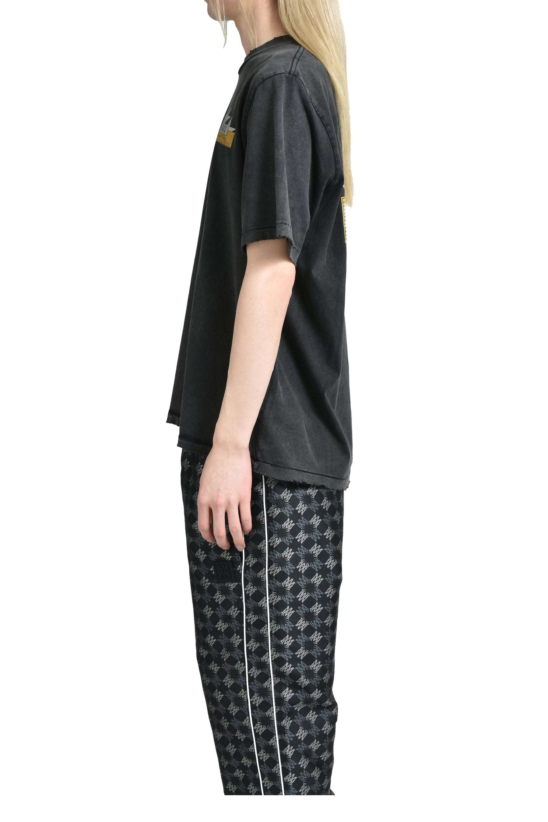 Amiri ヴィンテージ スター装飾Tシャツ AMIRI VINTAGE AMIRI CRYSTAL STAR TEE / BLK | nubiantokyo
