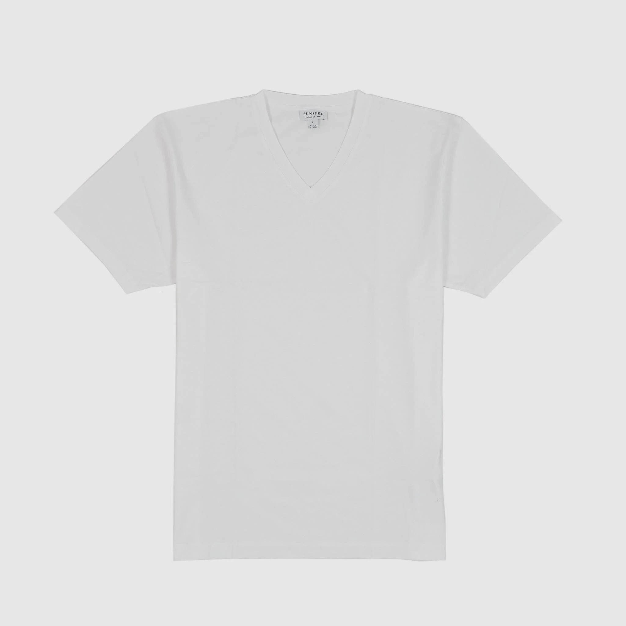 Sunspel Short Sleeve V-Neck T-Shirt - 1