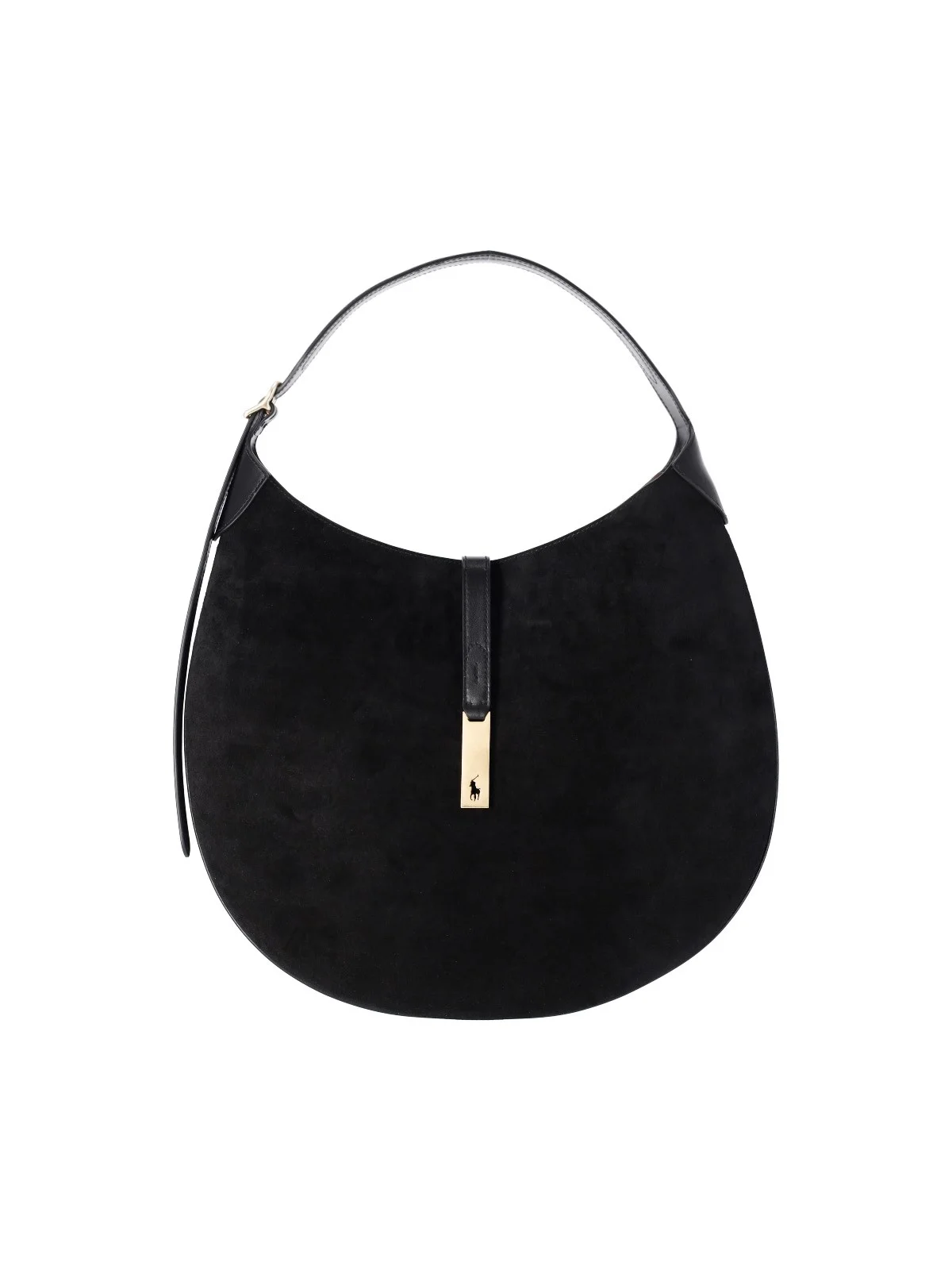 LARGE SUEDE SHOULDER BAG - 1