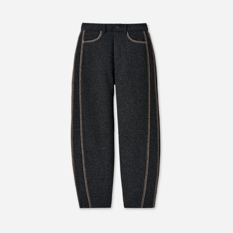 ® Women's Rina Barrel Pant Bottoms in Black Heather - 1