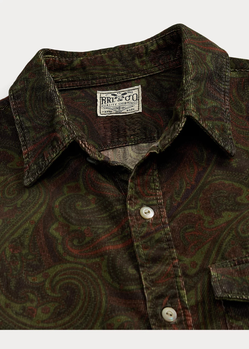 Paisley-Print Corduroy Workshirt 3