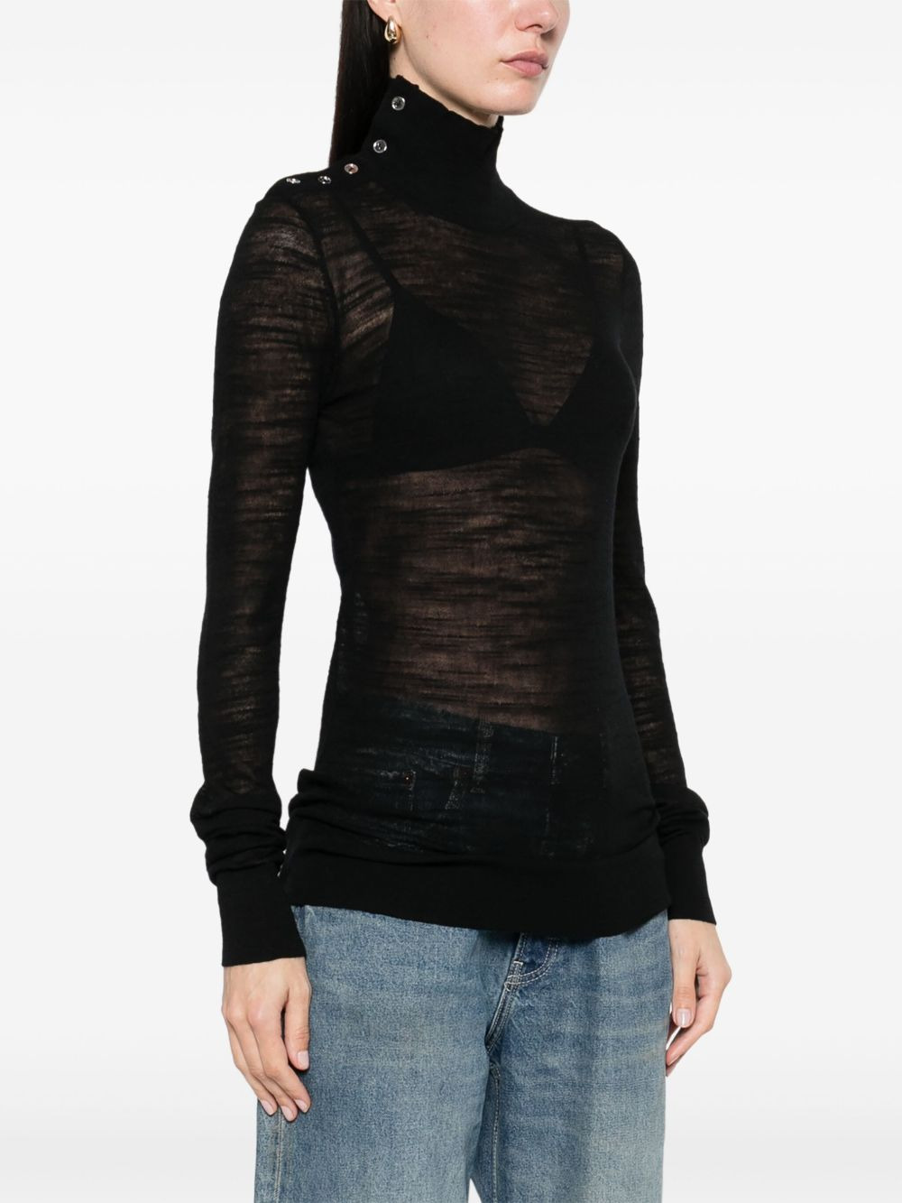 slubbed sweater - 3