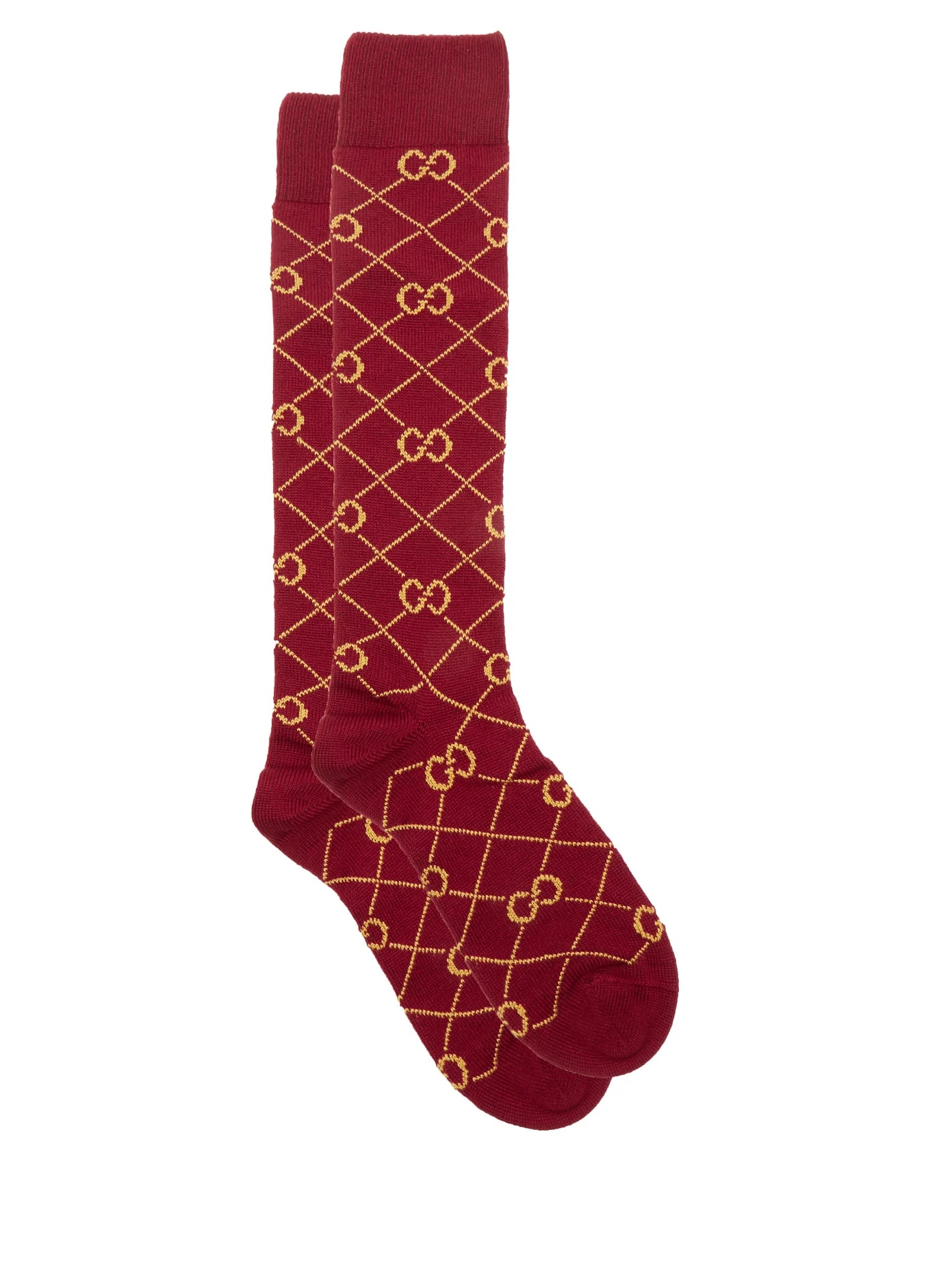 GG-monogram wool-blend socks - 1