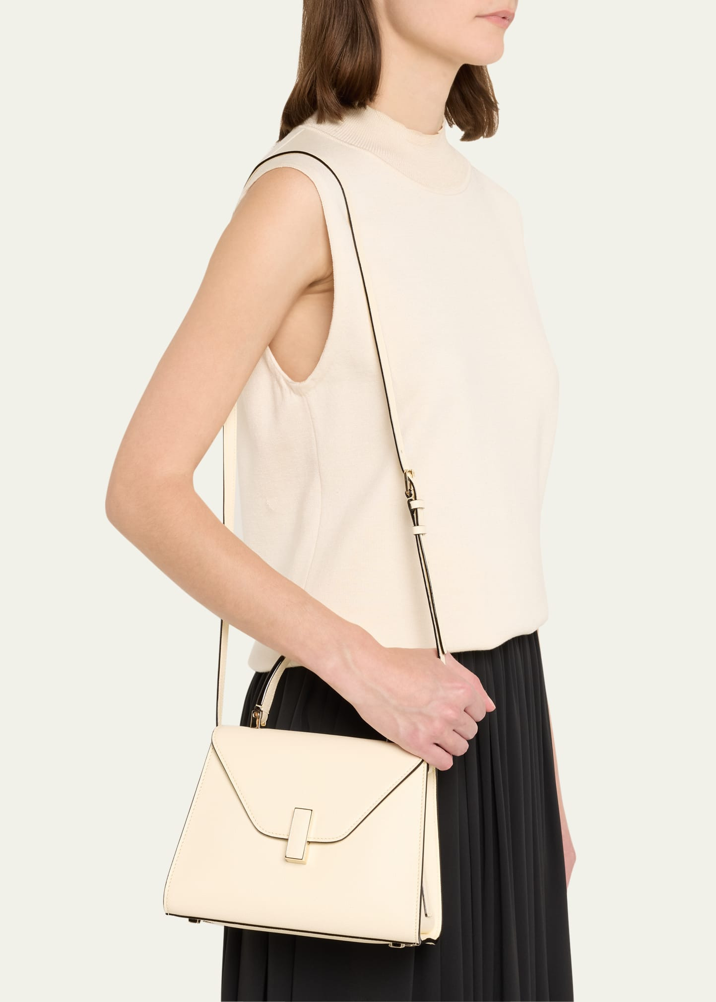 Iside Mini Leather Satchel Bag - 2