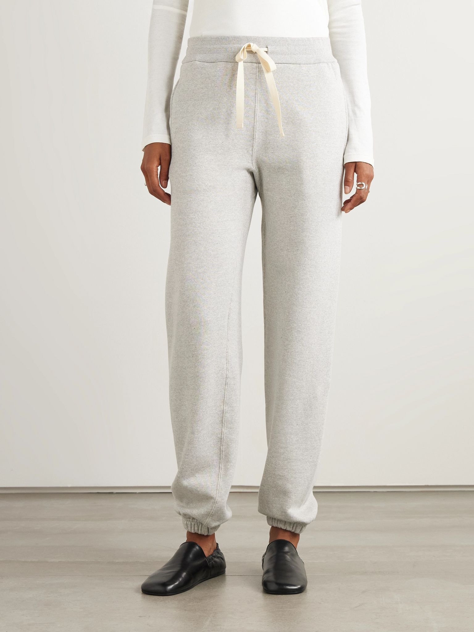 Cotton-jersey track pants Gray - 3