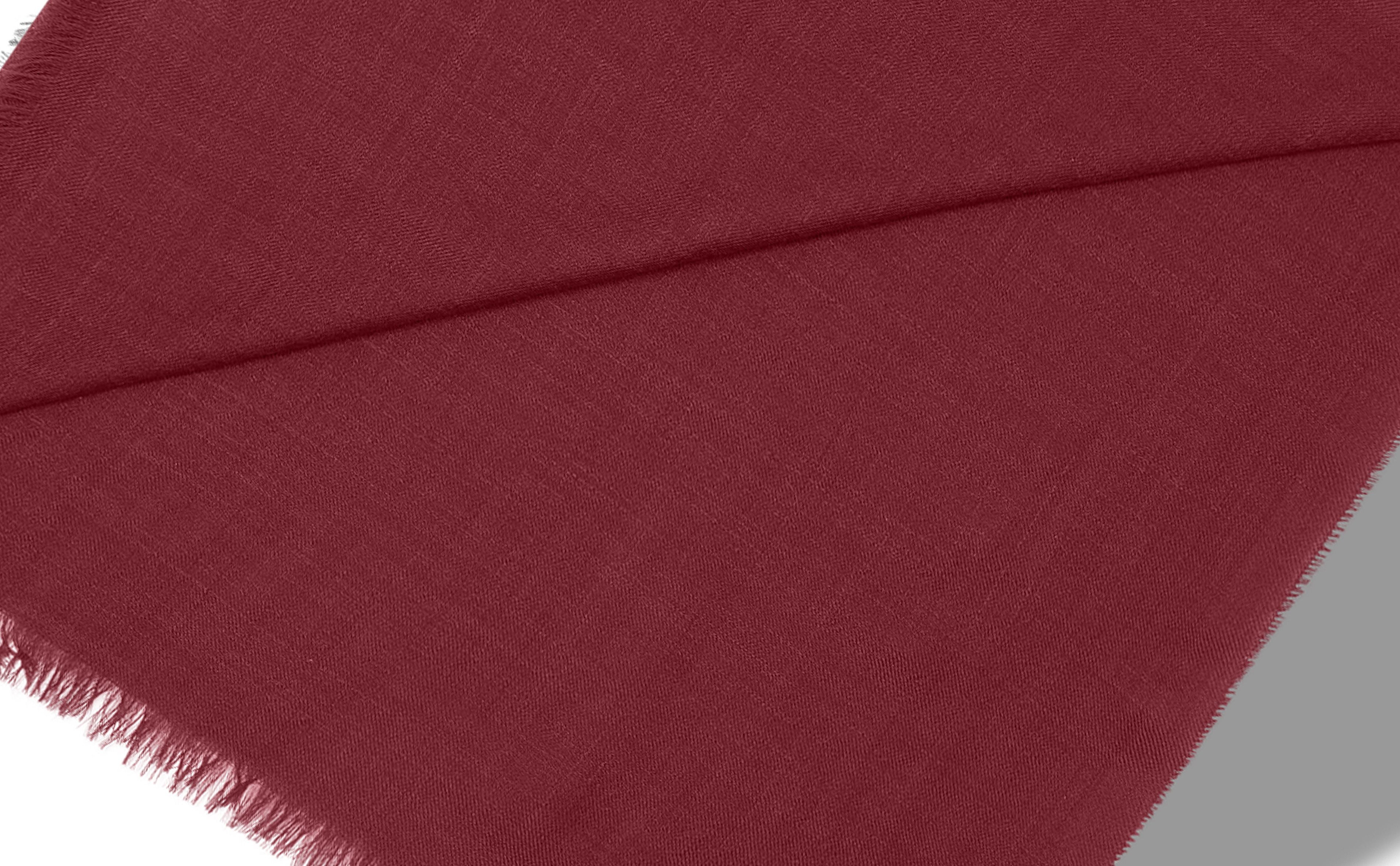 Dark Red Superfine Cashmere Scarf - 3